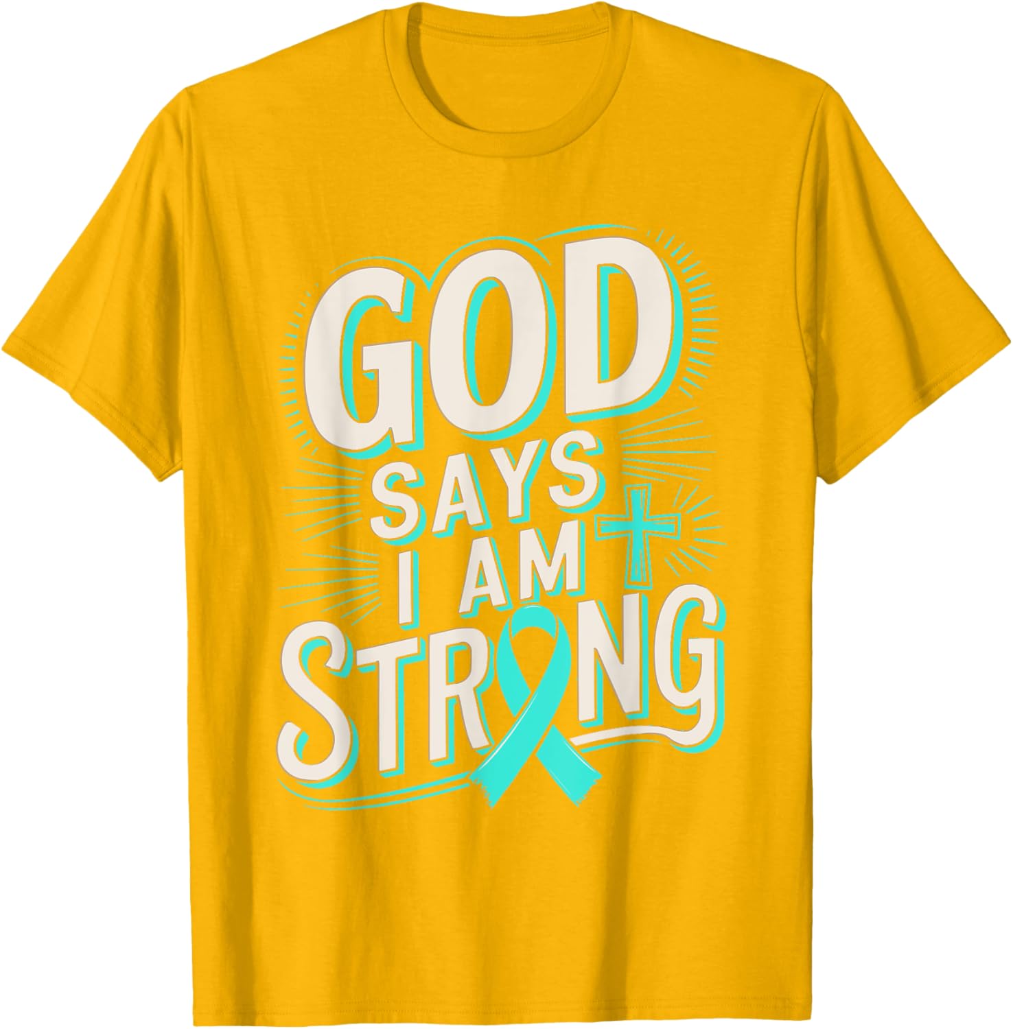 God Says I'm Strong Survivor Dysautonomia Awareness T-Shirt for Supporters - 6