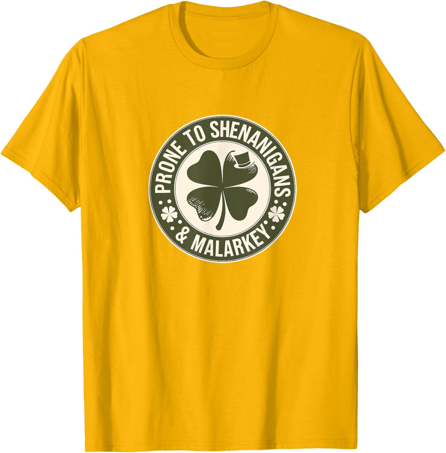 Prone to Shenanigans St Patrick's Day Clover T-Shirt for Fun Celebrations - 11