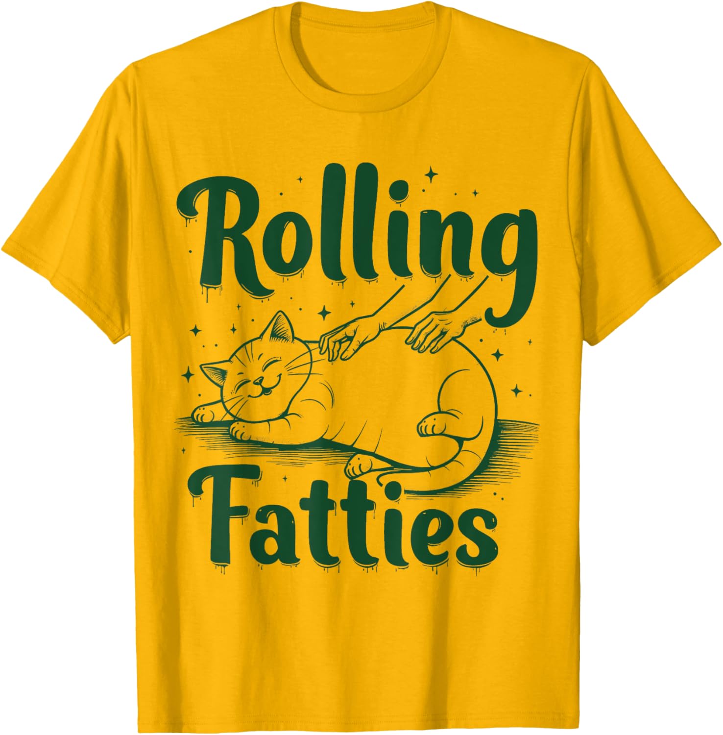 Funny Rolling Fatties Cat T-Shirt for Cat Moms and Dads - Cute Gift Idea - 2