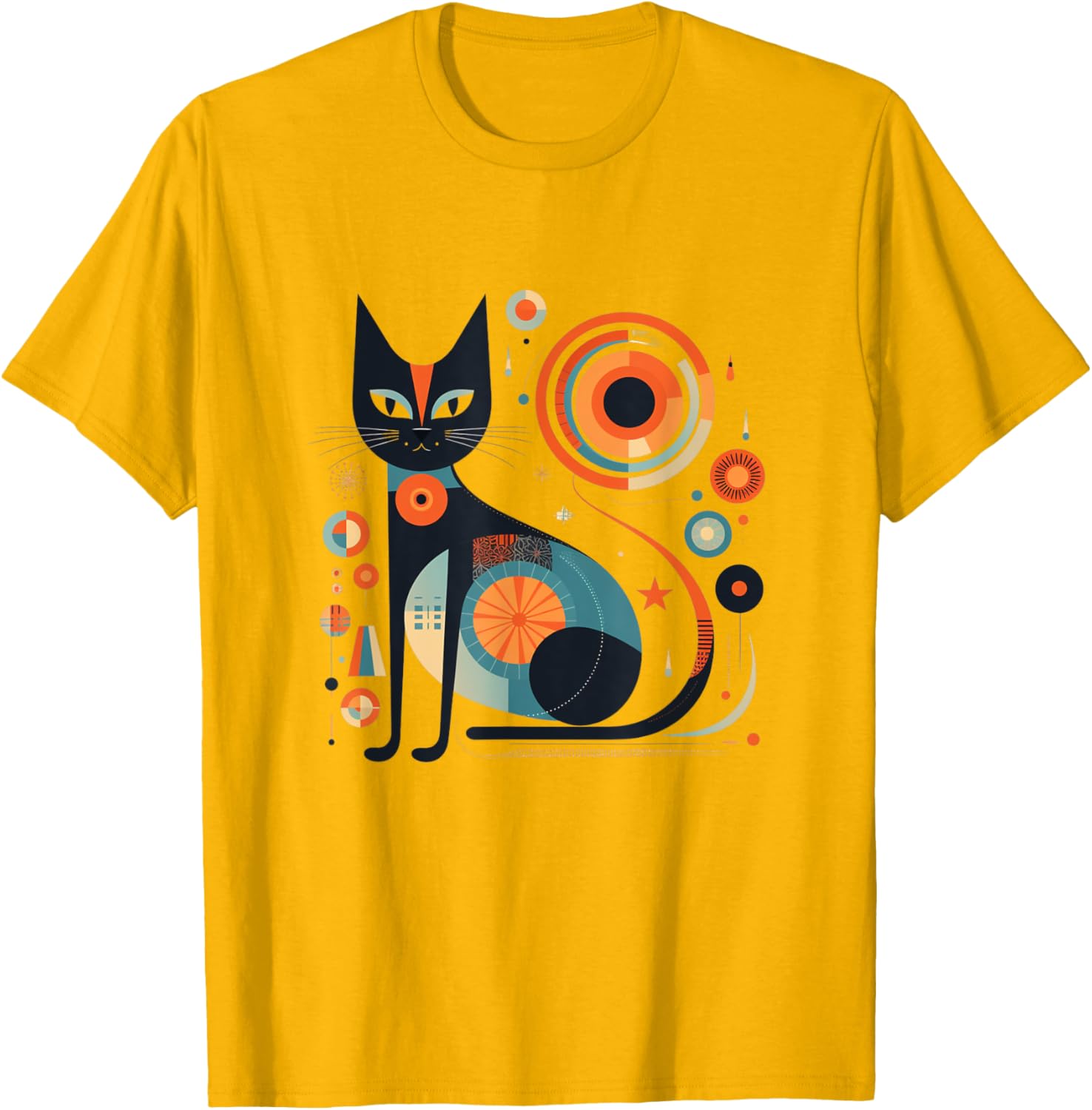 Vintage Retro Atomic Cat T-Shirt for Men, Women, and Kids - 4