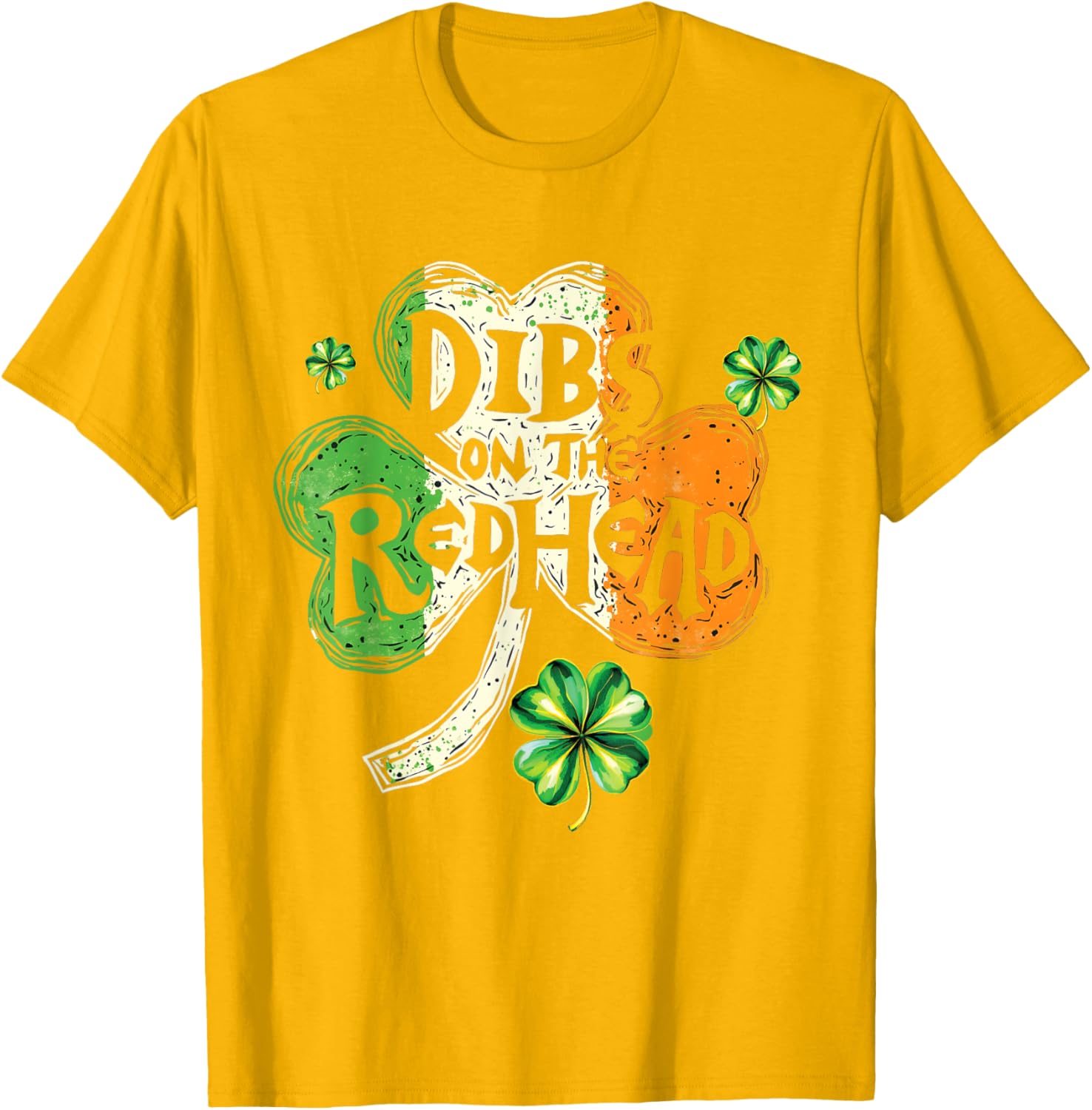 Dibs on the Redhead St Patrick's Day Shamrock T-Shirt for Women - 1