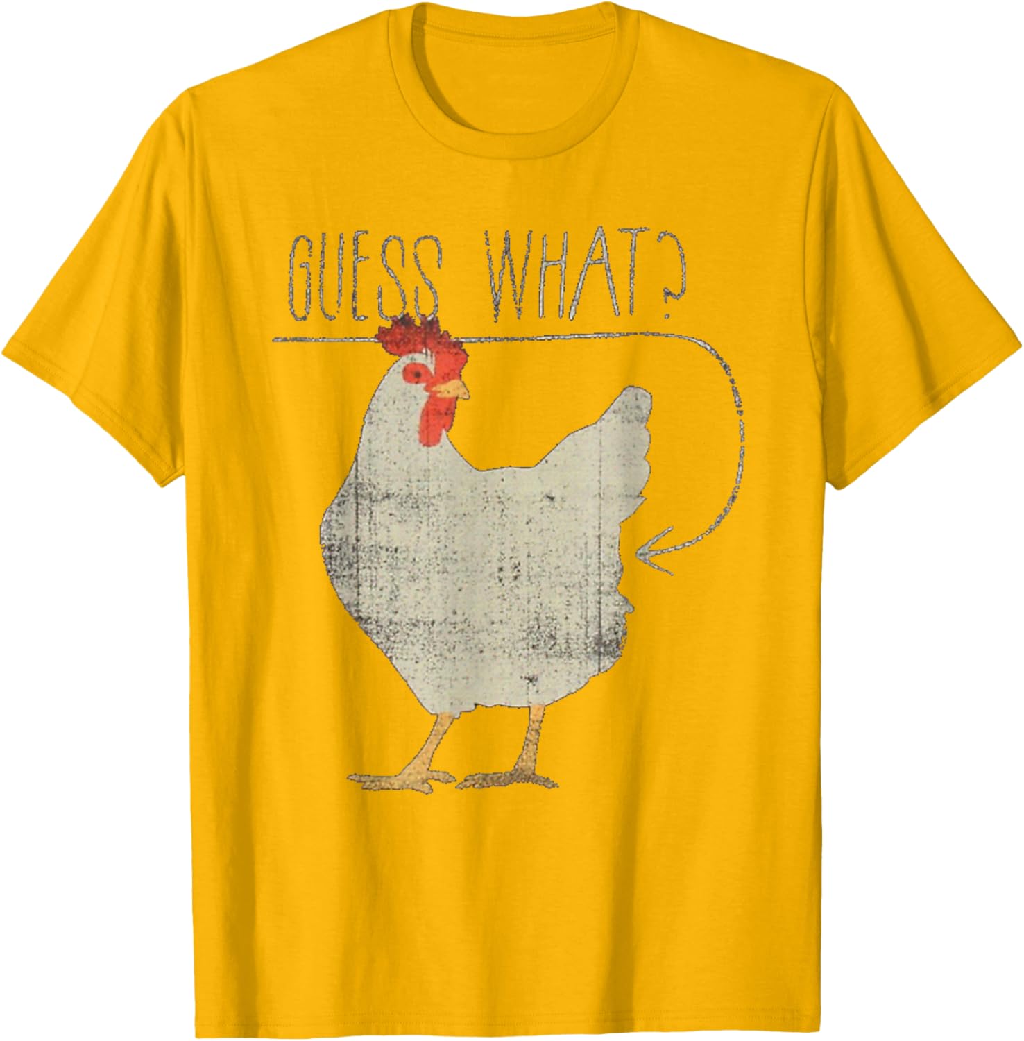 Funny Chicken Meme T-Shirt Guess What Chicken Butt Humor Apparel - 15