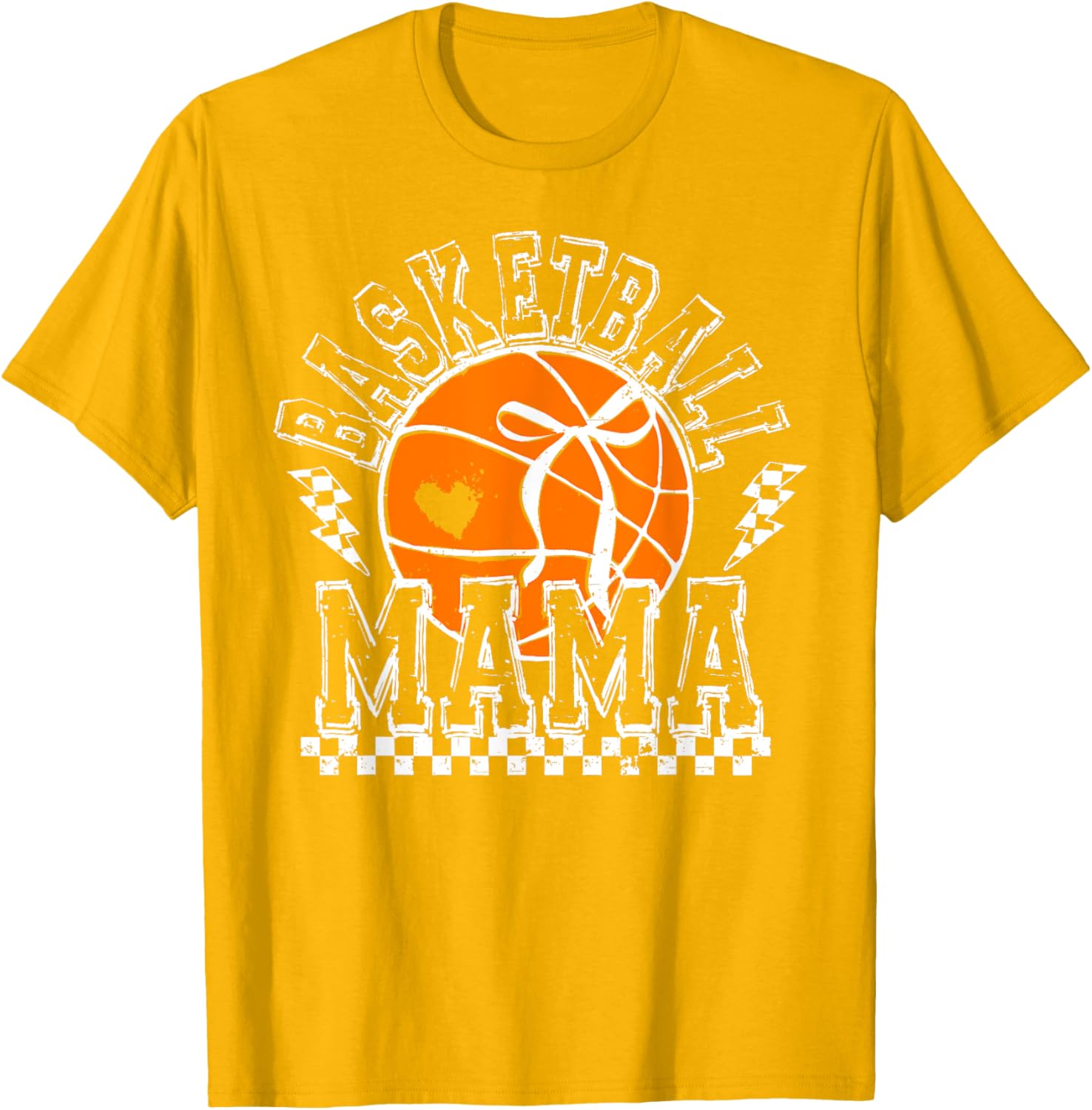 Funny Basketball Mama Coquette Bow T-Shirt for Sports Lover Moms - 19