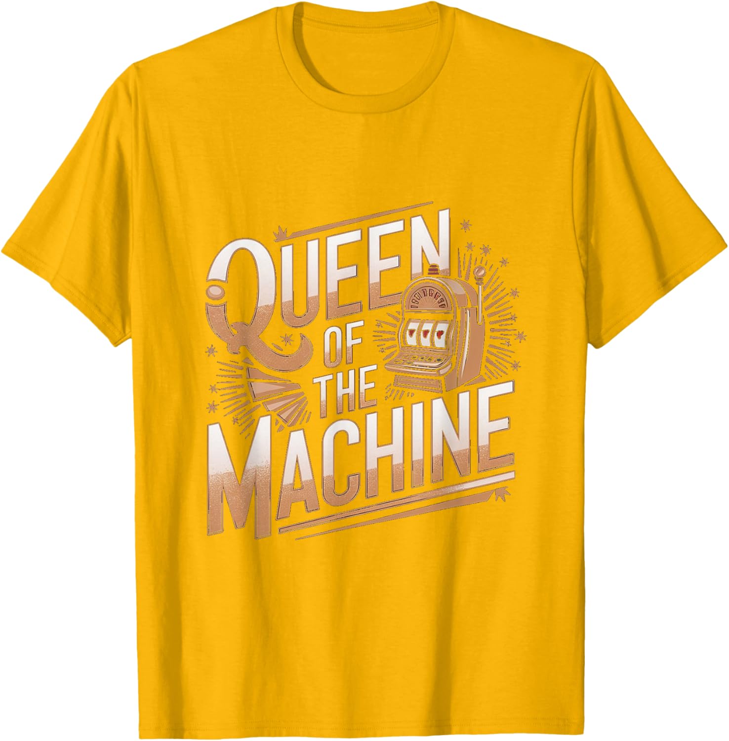 Queen of the Machine Funny Slot Machine Casino T-Shirt for Fun Lovers - 5