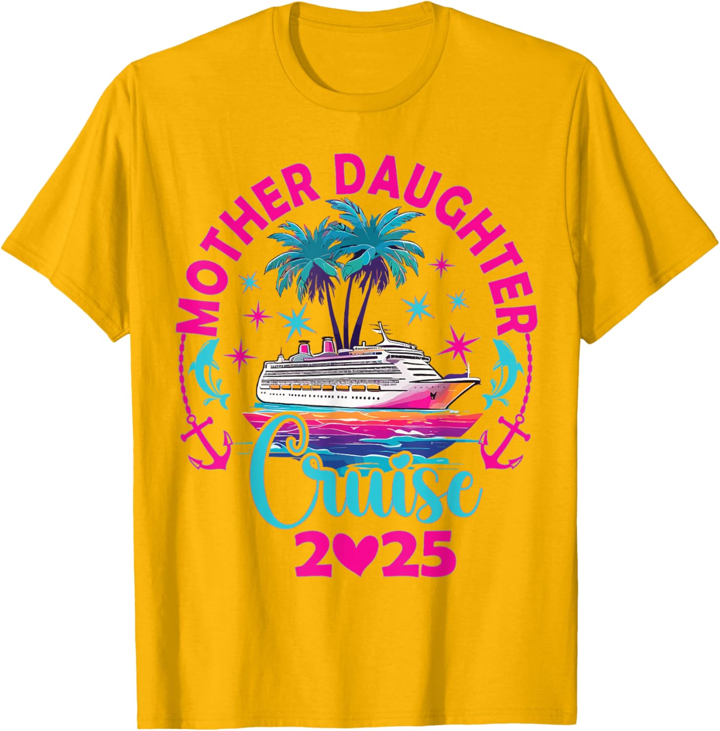 Fun Mom and Daughter Cruise Trip T-Shirt for 2025 Family Vacation - 4