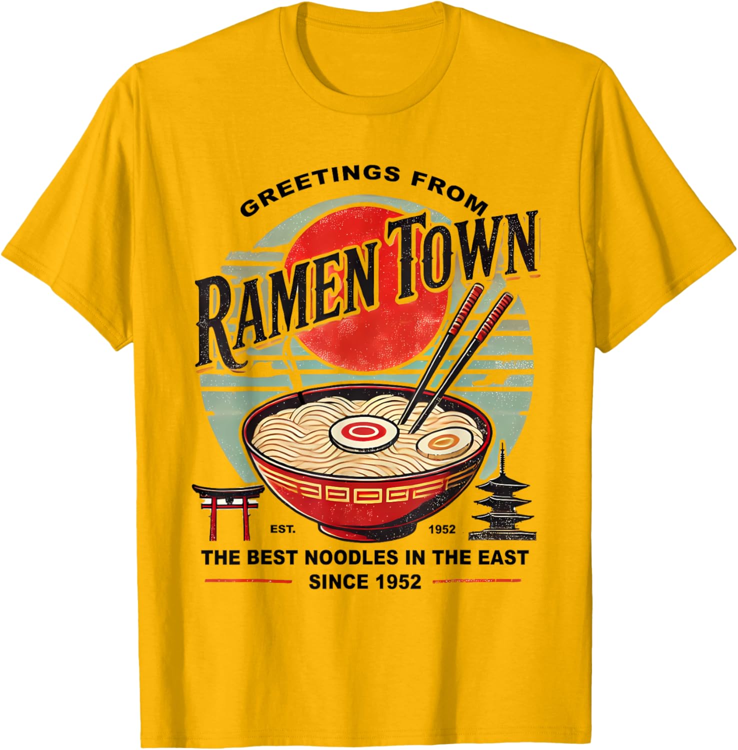 Vintage Japanese Ramen T-Shirt for Food Lovers and Fashion Enthusiasts - 1