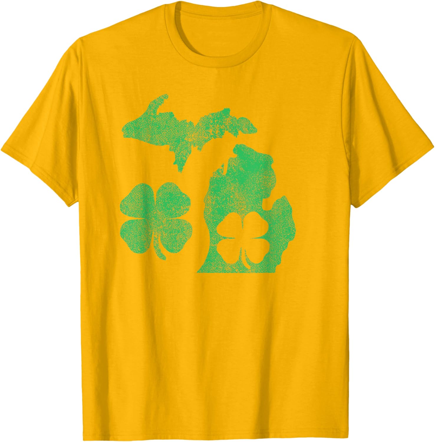 Michigan Shamrock St Patricks Day T-Shirt for Celebrating Irish Pride - 17