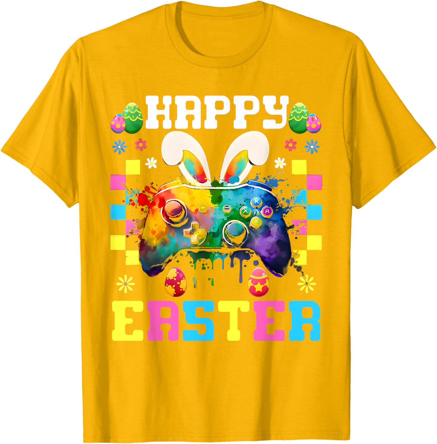Easter Bunny Gamer T-Shirt for Boys and Girls Fun Video Game Apparel - 23