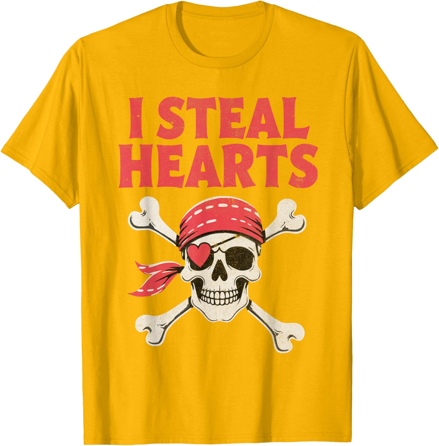 I Steal Hearts Pirate Skull T-Shirt for Kids - Perfect Valentine's Gift - 20