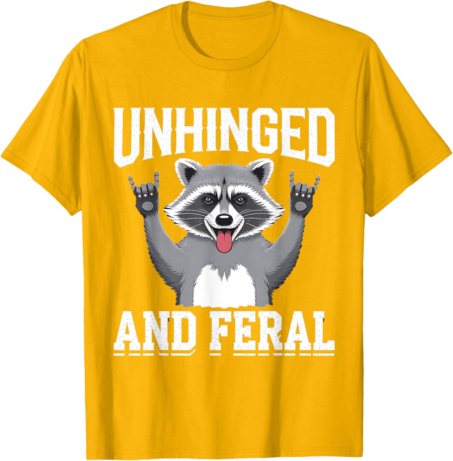Feral Raccoon Retro Chaos Vibes T-Shirt for Fun and Stylish Outfits - 17