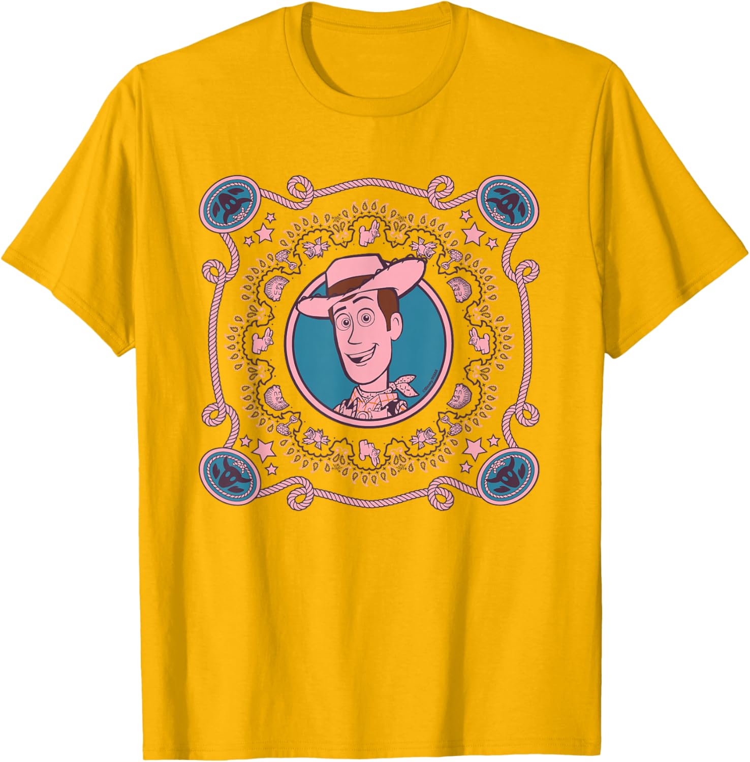 Disney Pixar Toy Story Sheriff Woody Western T-Shirt for Fans - 1