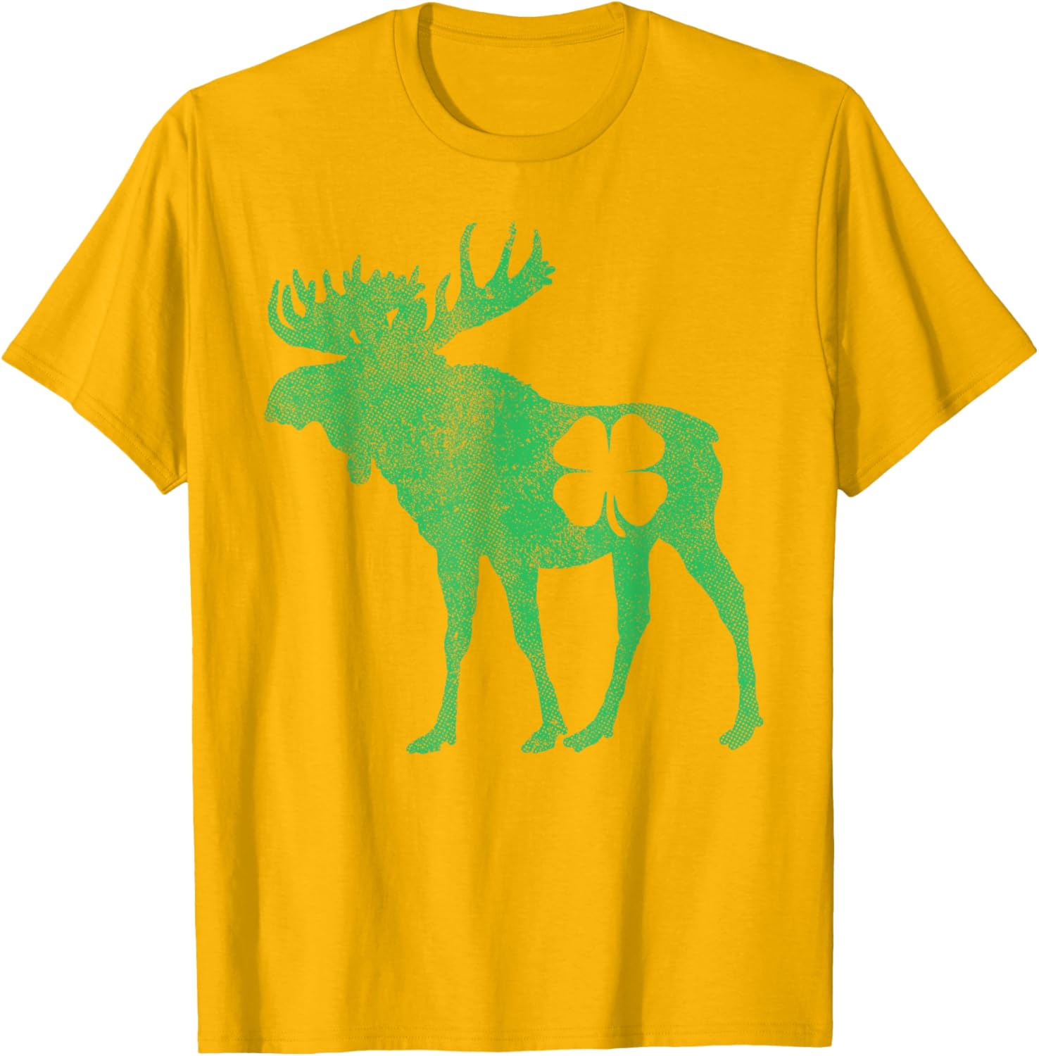 Funny Moose Shamrock St Patricks Day T-Shirt for Irish Celebration - 24