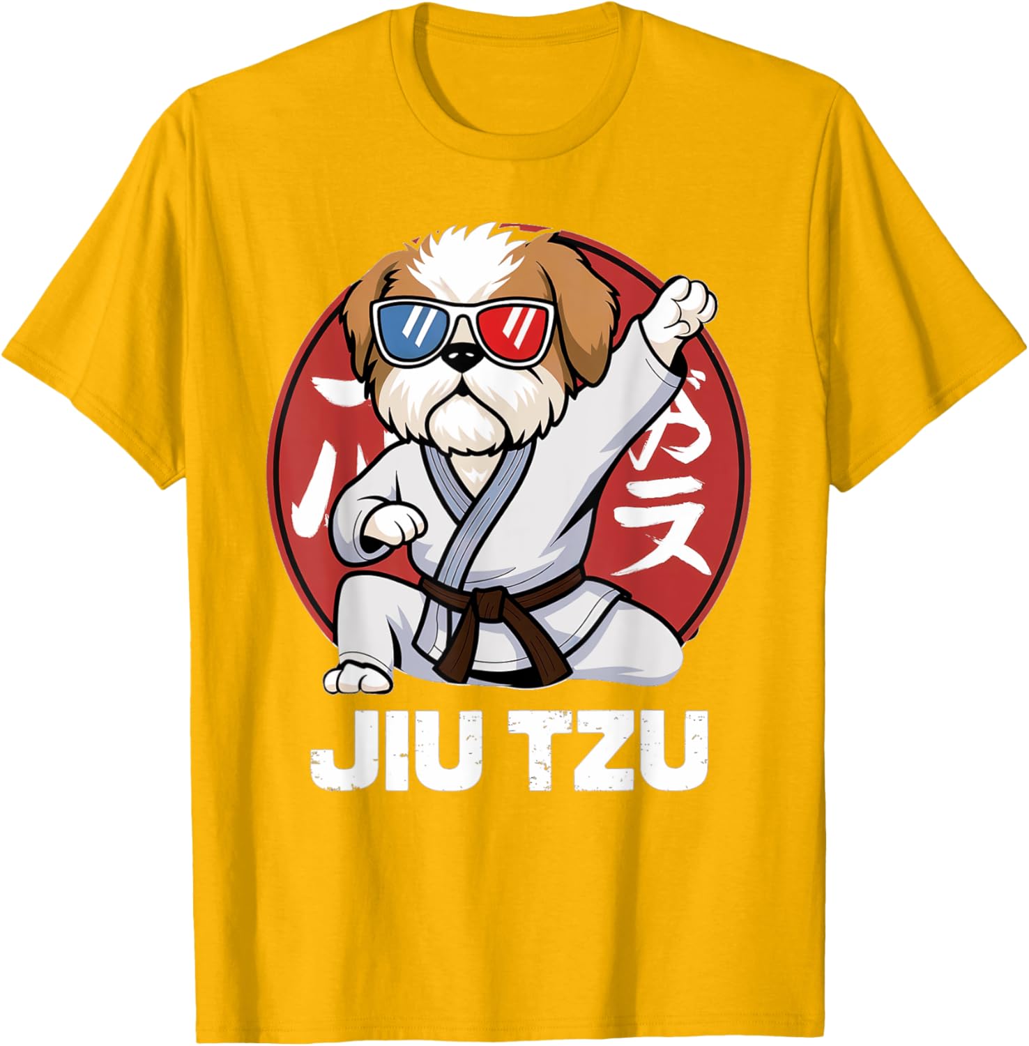 Cute Shih Tzu Jitsu T-Shirt - Funny Kawaii Anime Jiu Jitsu Love Tee - 14