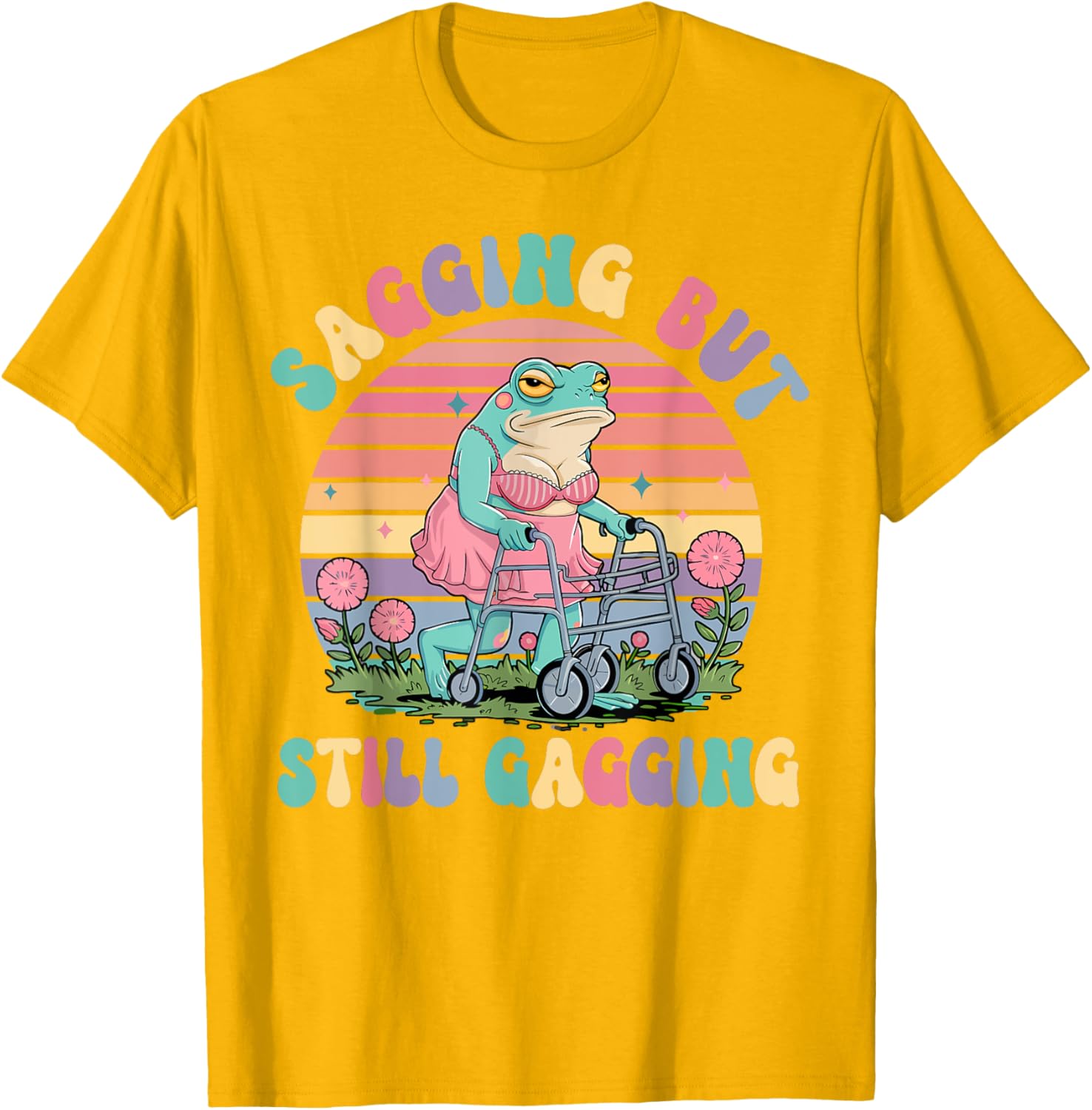 Funny Sagging Frog Meme T-Shirt for Adults - Embarrassing Gift Idea - 8