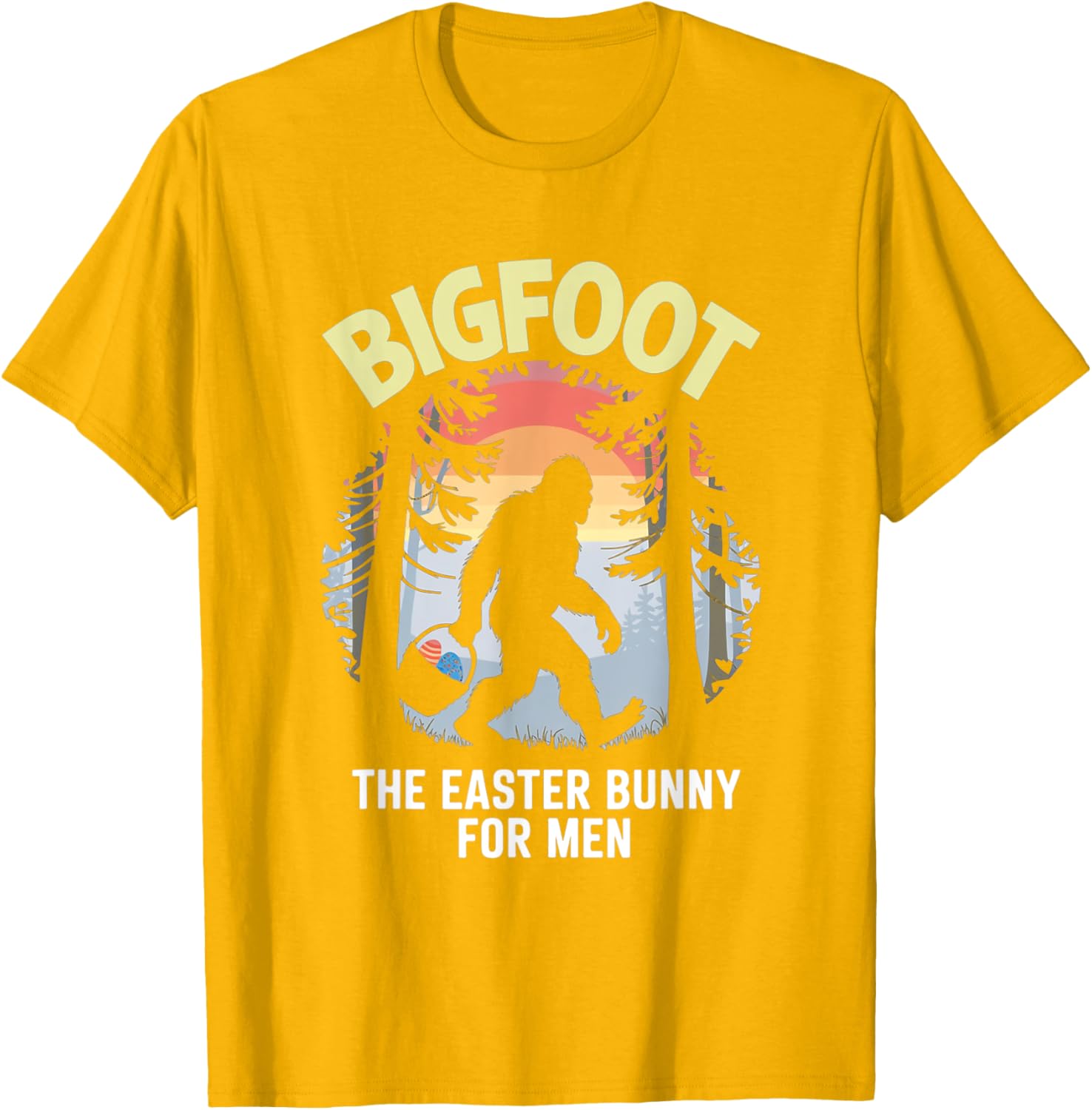 Bigfoot Easter Bunny T-Shirt for Men Fun Apparel Gift Idea - 26