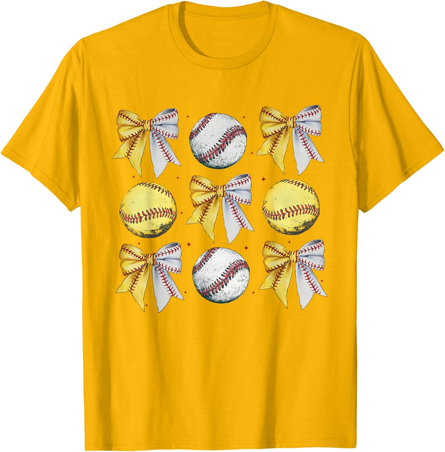 Coquette Bow Baseball Softball Game Day Mom T-Shirt for Women - 5
