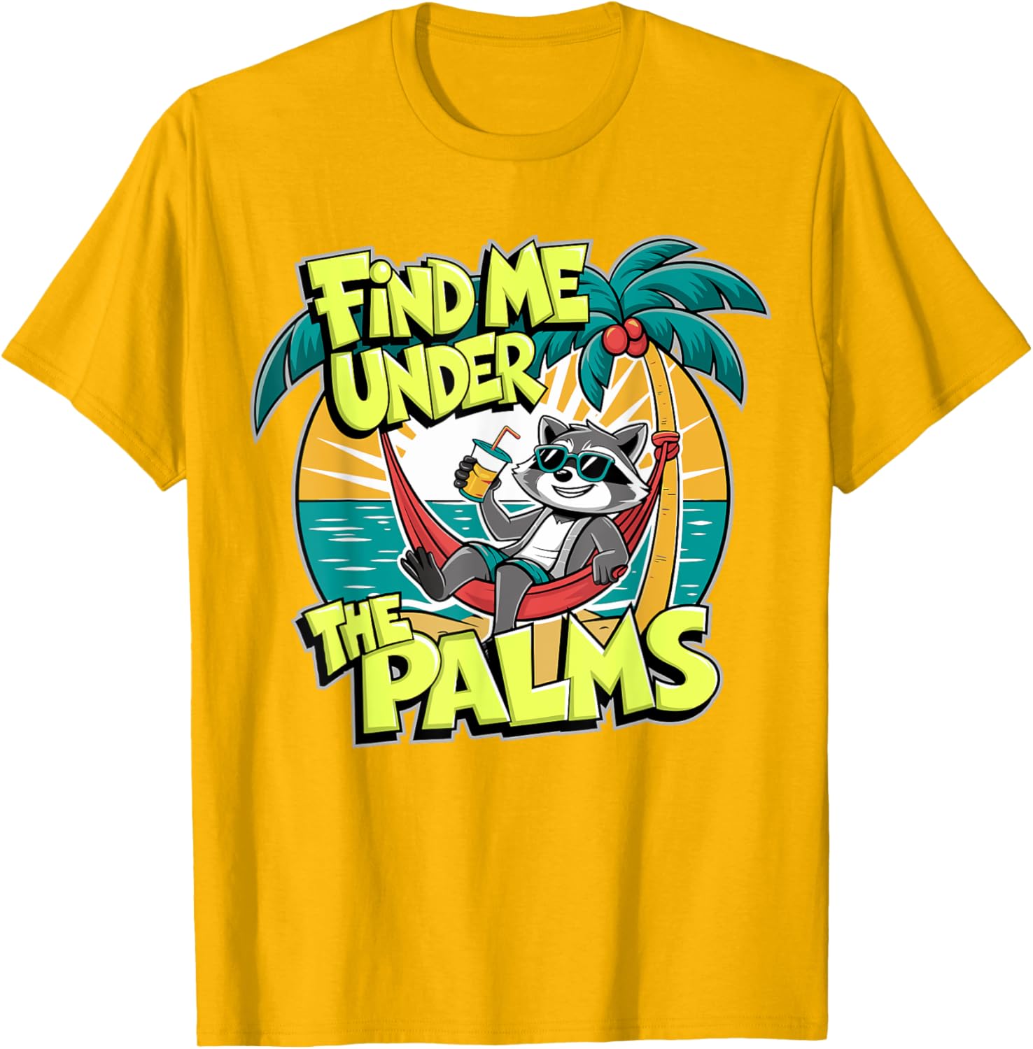Funny Beach Vacation T-Shirt Find Me Under The Palms for Cruisers - 6