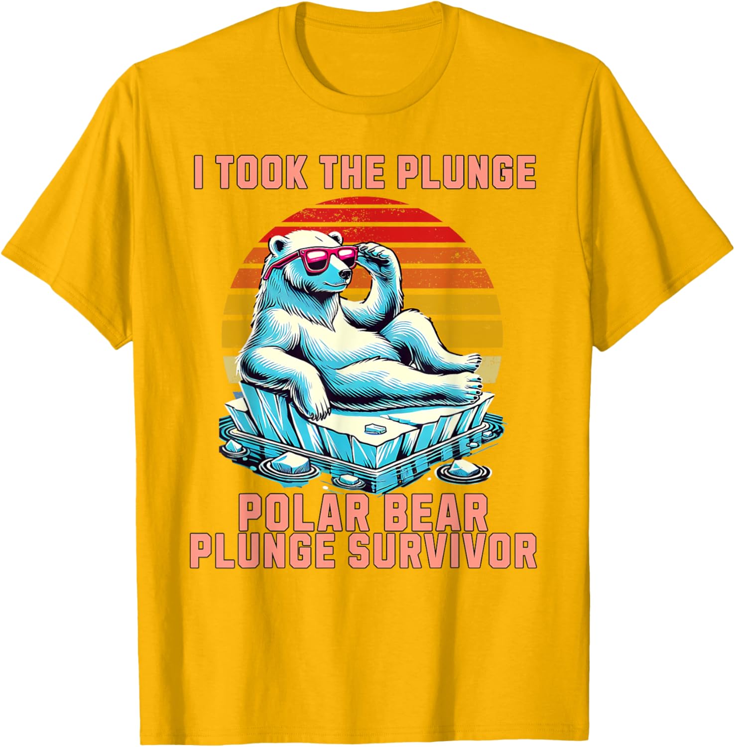 Polar Bear Plunge Survivor 2025 Fun Winter Adventure T-Shirt for Adventurers - 8