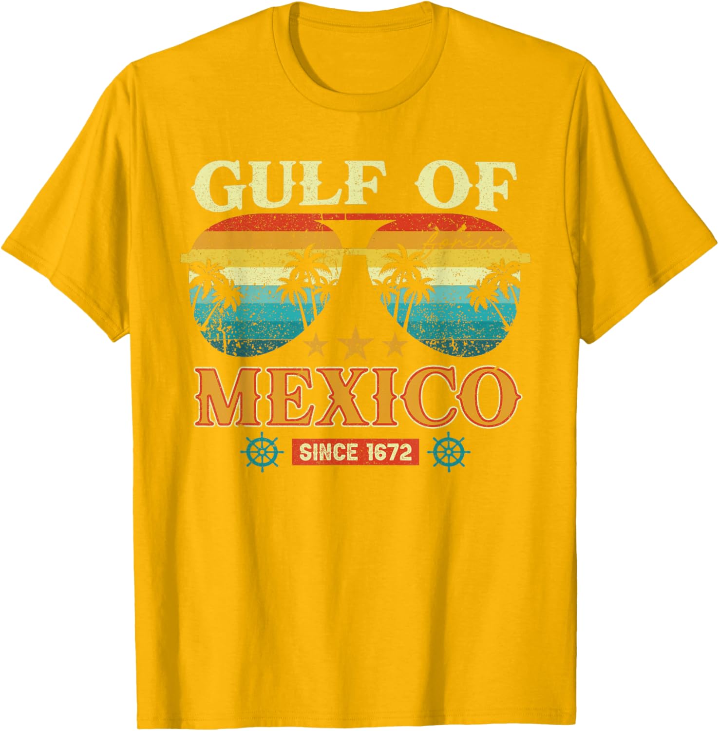 Gulf of Mexico Vintage T-Shirt Retro Style Clothing for Beach Lovers - 10