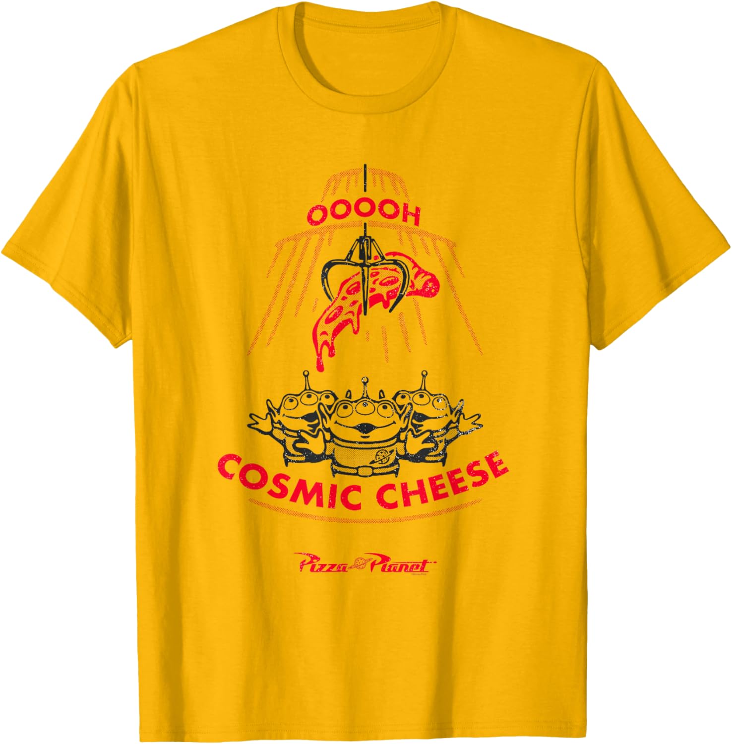 Cosmic Cheese T-Shirt Featuring Toy Story Pizza Planet Aliens - 12