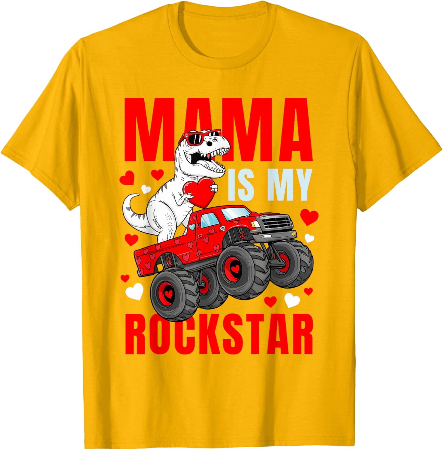 Mama Is My Rockstar Dinosaur T-Shirt Cute Love Mom Apparel - 11