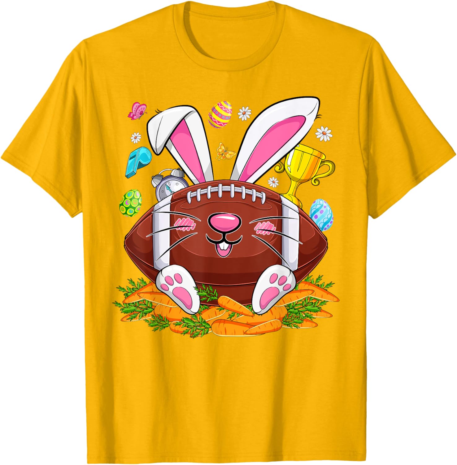 Funny Bunny Face Eggs T-Shirt for Men and Boys - Happy Easter Day Apparel - 10