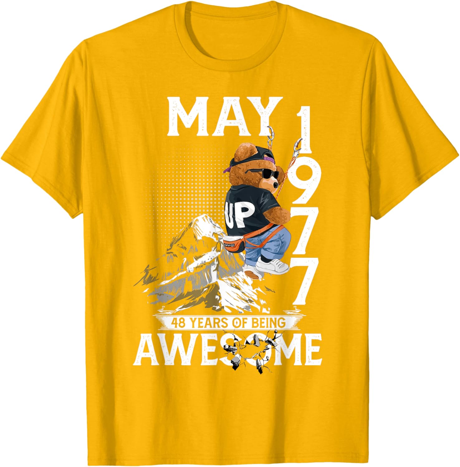 48th Birthday Bear Legends May 1977 T-Shirt for Men 48 Years Old - 12