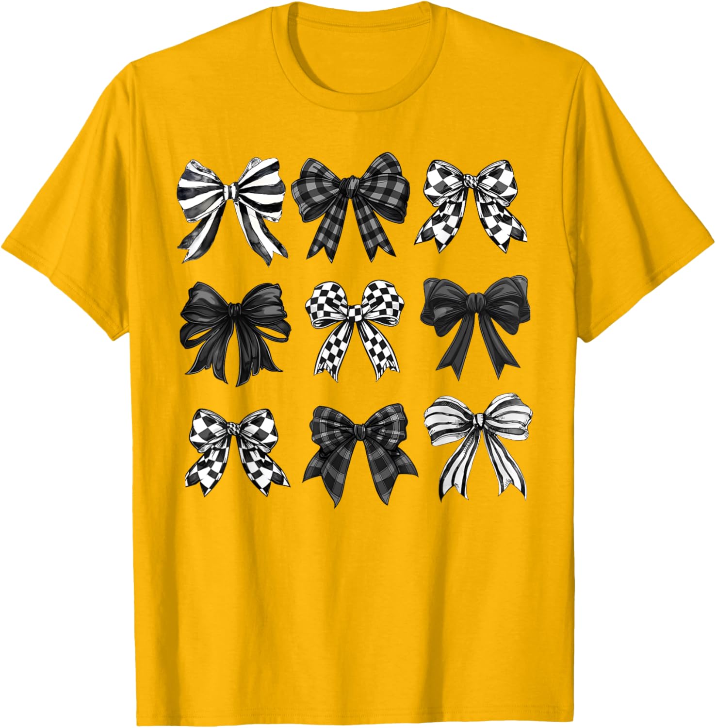 Trendy Coquette Bow and Ribbon Graphic T-Shirt for Girls and Women - 4