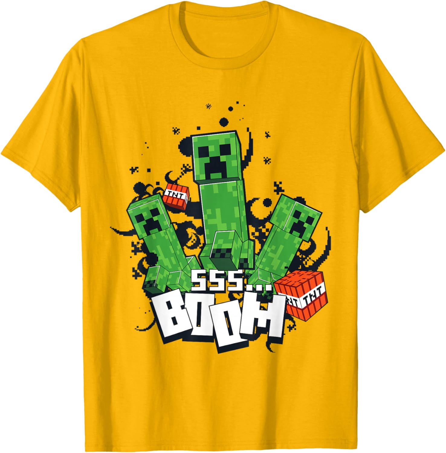 Minecraft Creeper Explosion Boom T-Shirt Fun Gamer Apparel for Everyone - 12