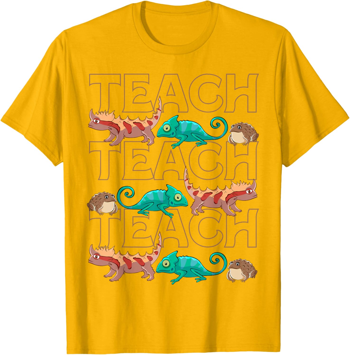 Cute Reptiles Teacher T-Shirt for Animal Lovers and Students - 16