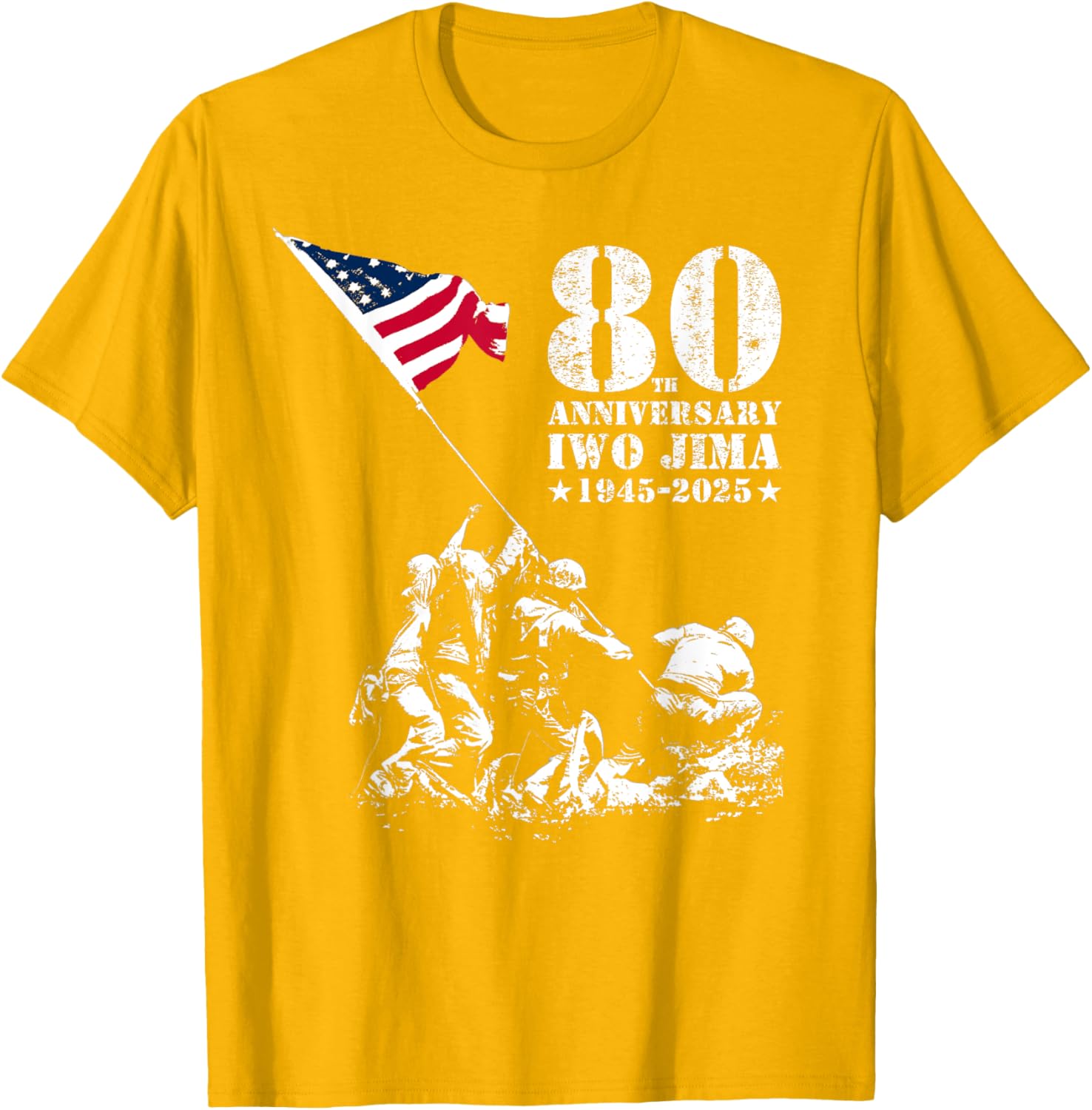 80th Anniversary Iwo Jima WWII Veterans T-Shirt for Honor and Remembrance - 27