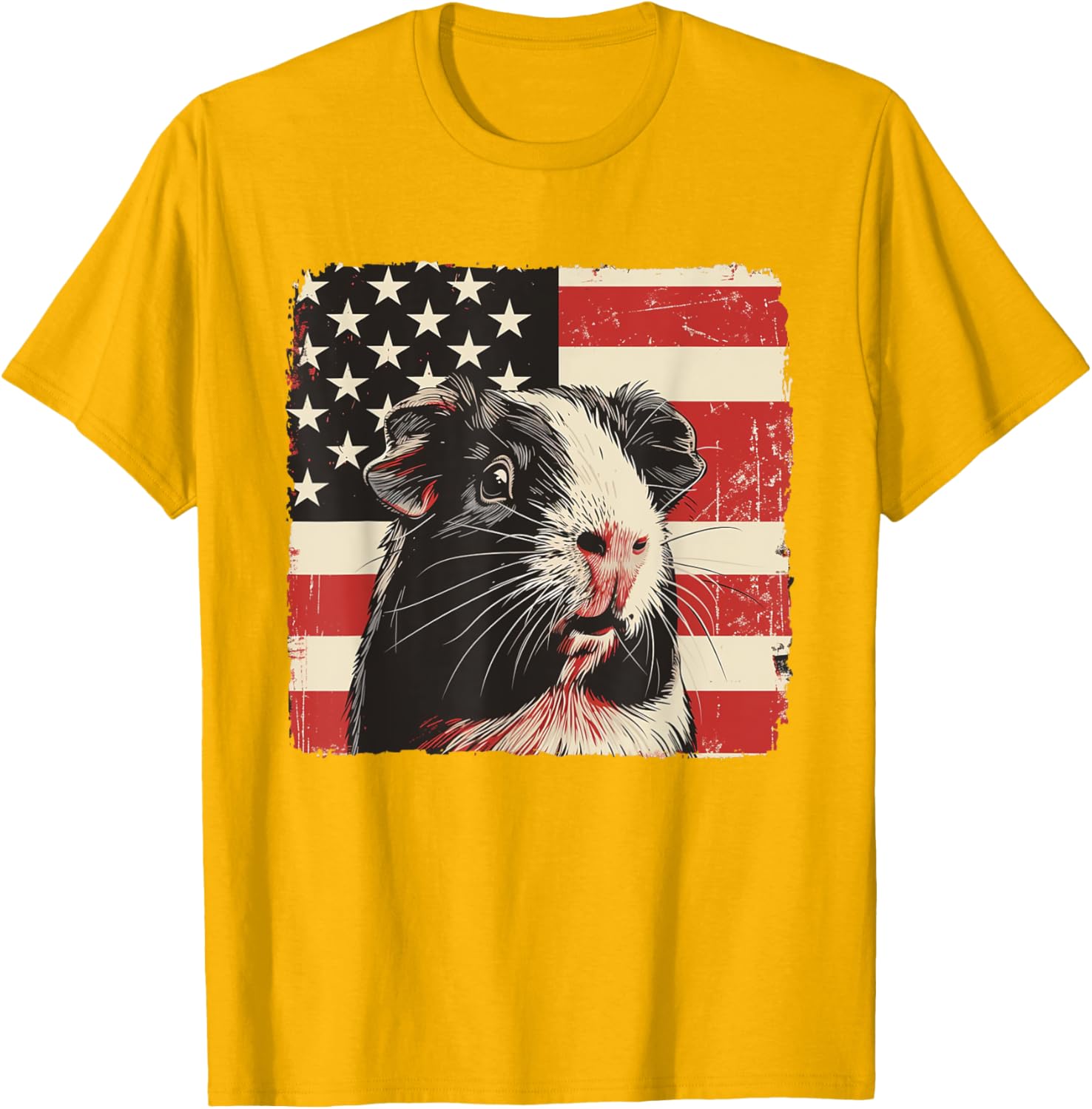 Patriotic Guinea Pig 4th of July T-Shirt for Boys and Kids - 27
