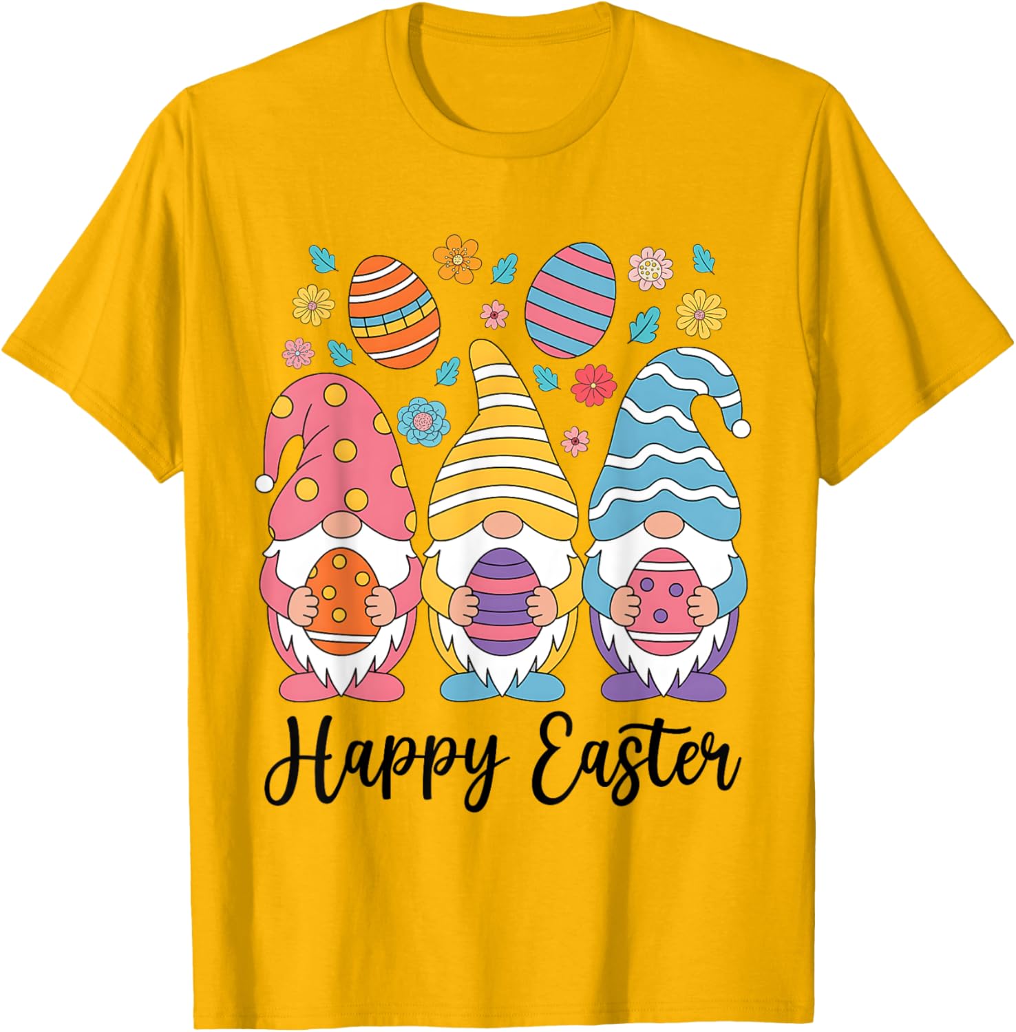 Happy Easter Gnomes T-Shirt for Women Girls Kids Perfect for Egg Hunts - 17