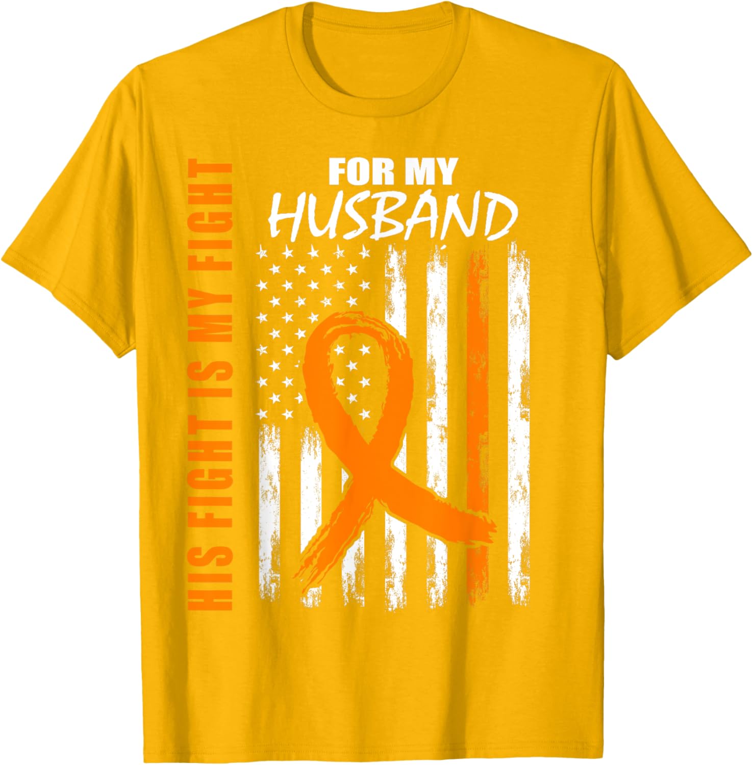 MS His Fight Is My Fight Husband Multiple Sclerosis Support T-Shirt - 3