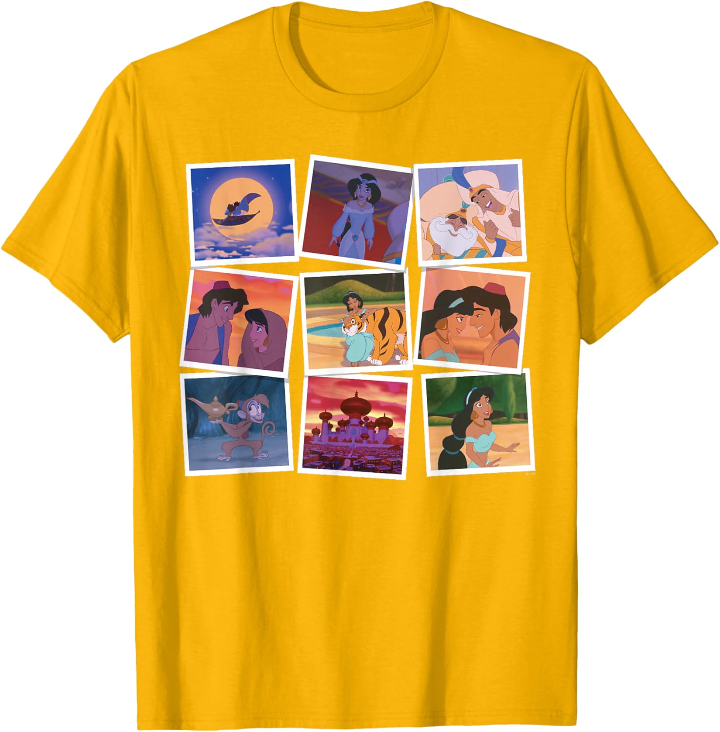 Disney Aladdin and Princess Jasmine Movie Frames T-Shirt for Fans - 14