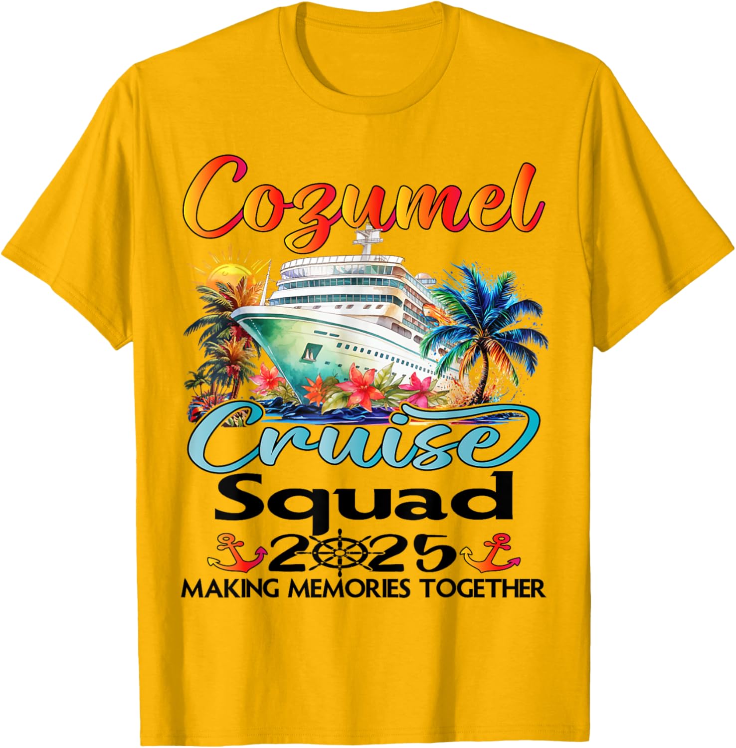 Cozumel Cruise Squad 2025 Family T-Shirt for Fun Group Adventures - 3