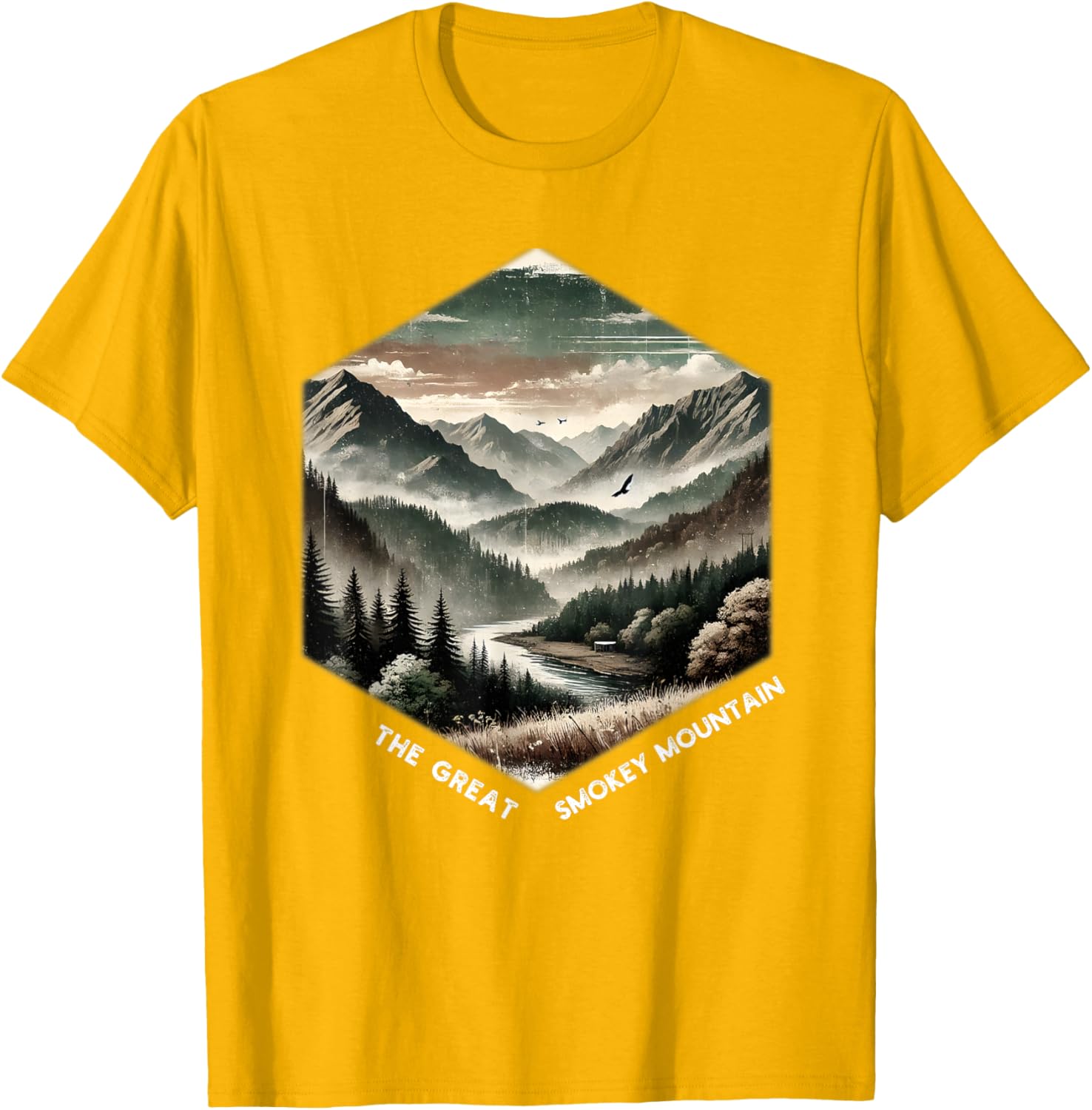 Smoky Mountains Vintage Graphic T-Shirt for Nature Lovers and Adventurers - 18