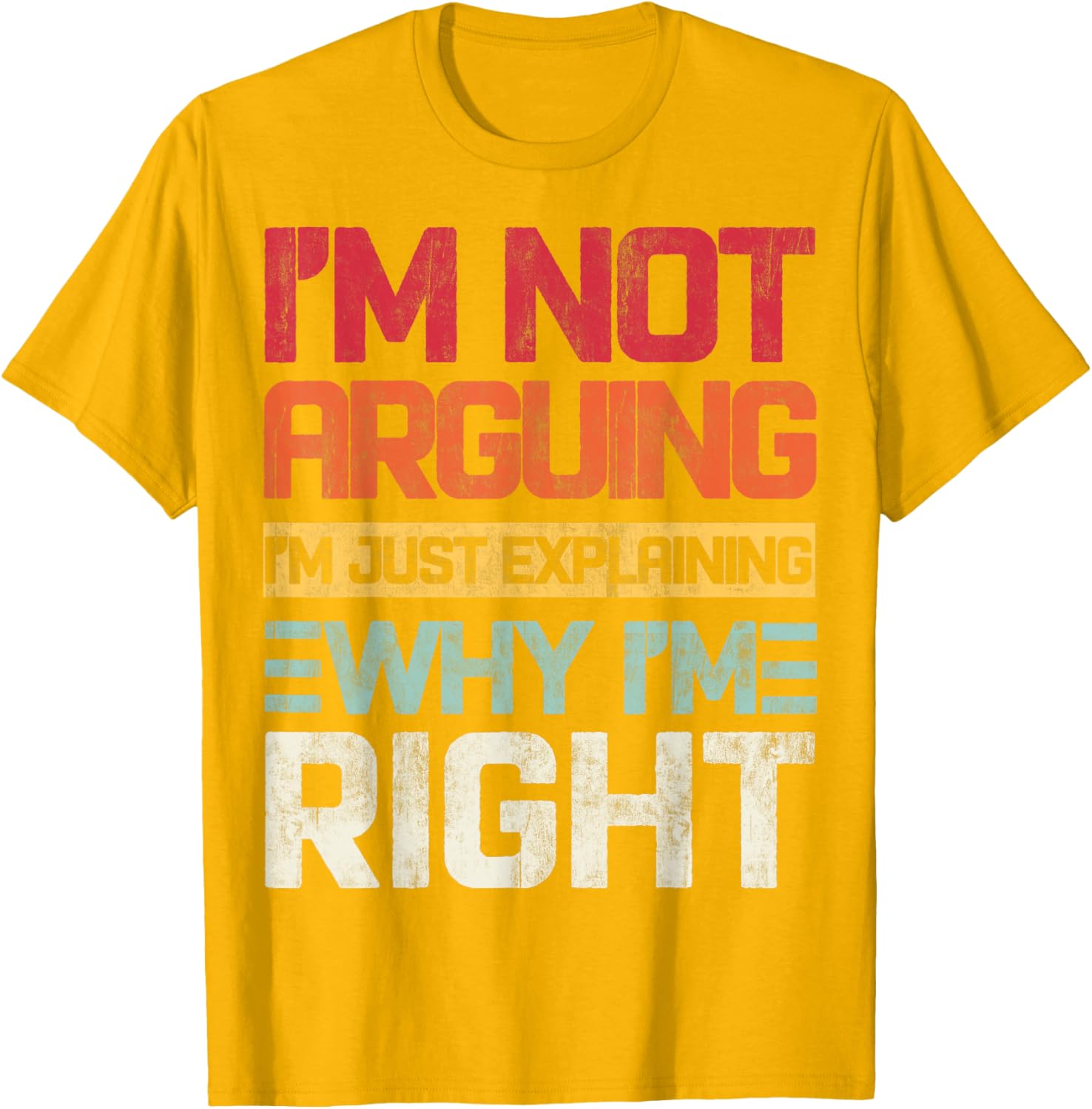 I'm Not Arguing I'm Just Explaining Retro T-Shirt for Fun Conversations - 15