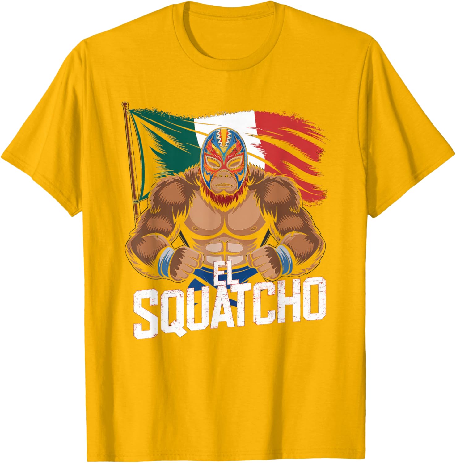 El Squatcho Bigfoot T-Shirt for Men and Women - Fun Sasquatch Design - 24