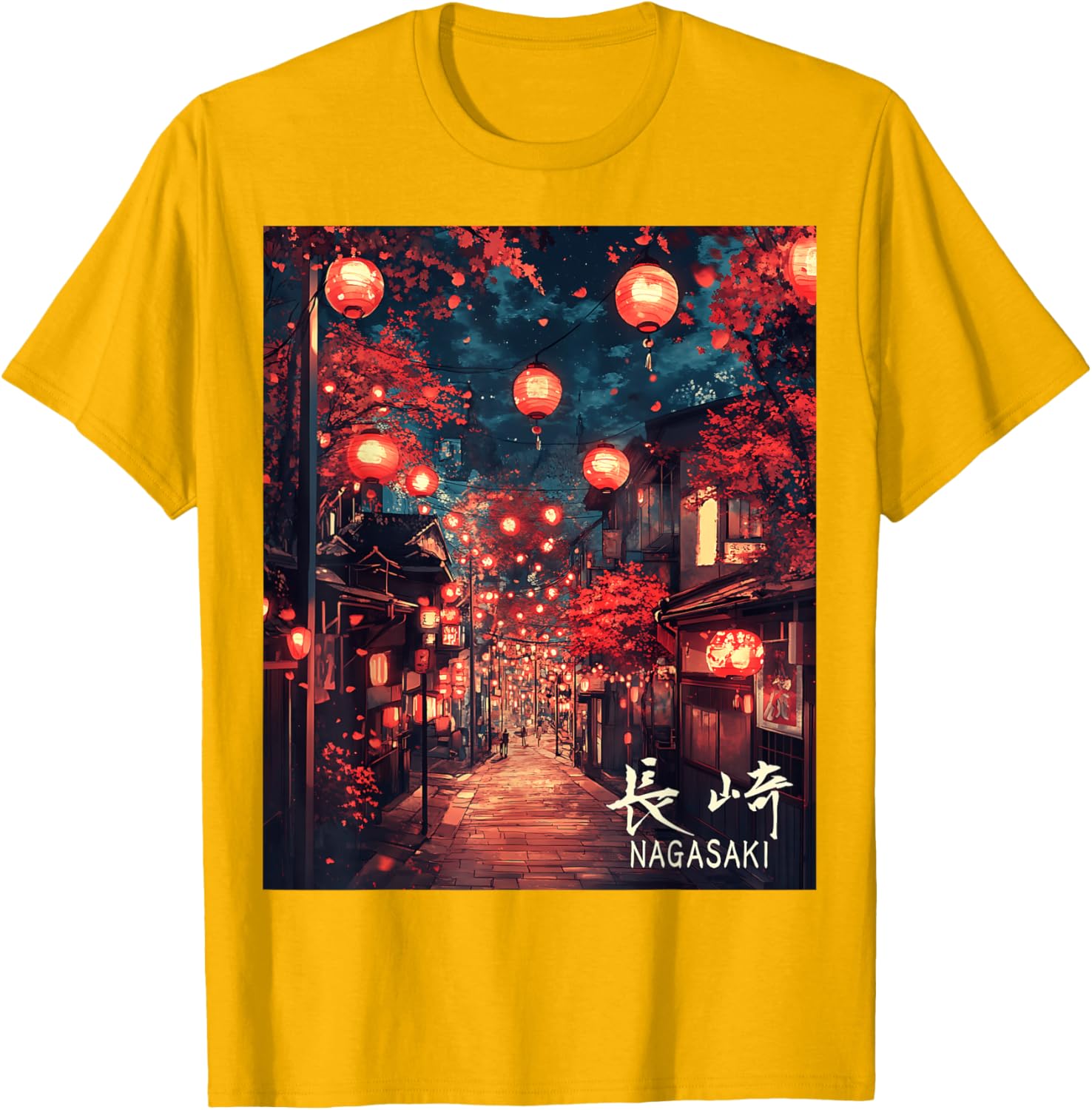 Japan Village Nagasaki Lantern Festival Streetwear T-Shirt for Unique Style - 11
