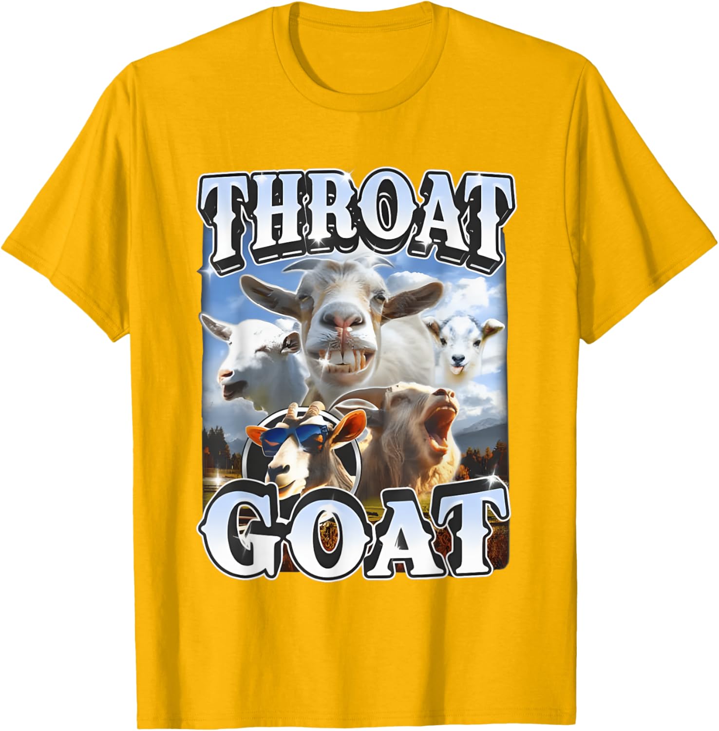 Throat Goat Retro Funny Gag T-Shirt for Adult Humor Lovers - 4