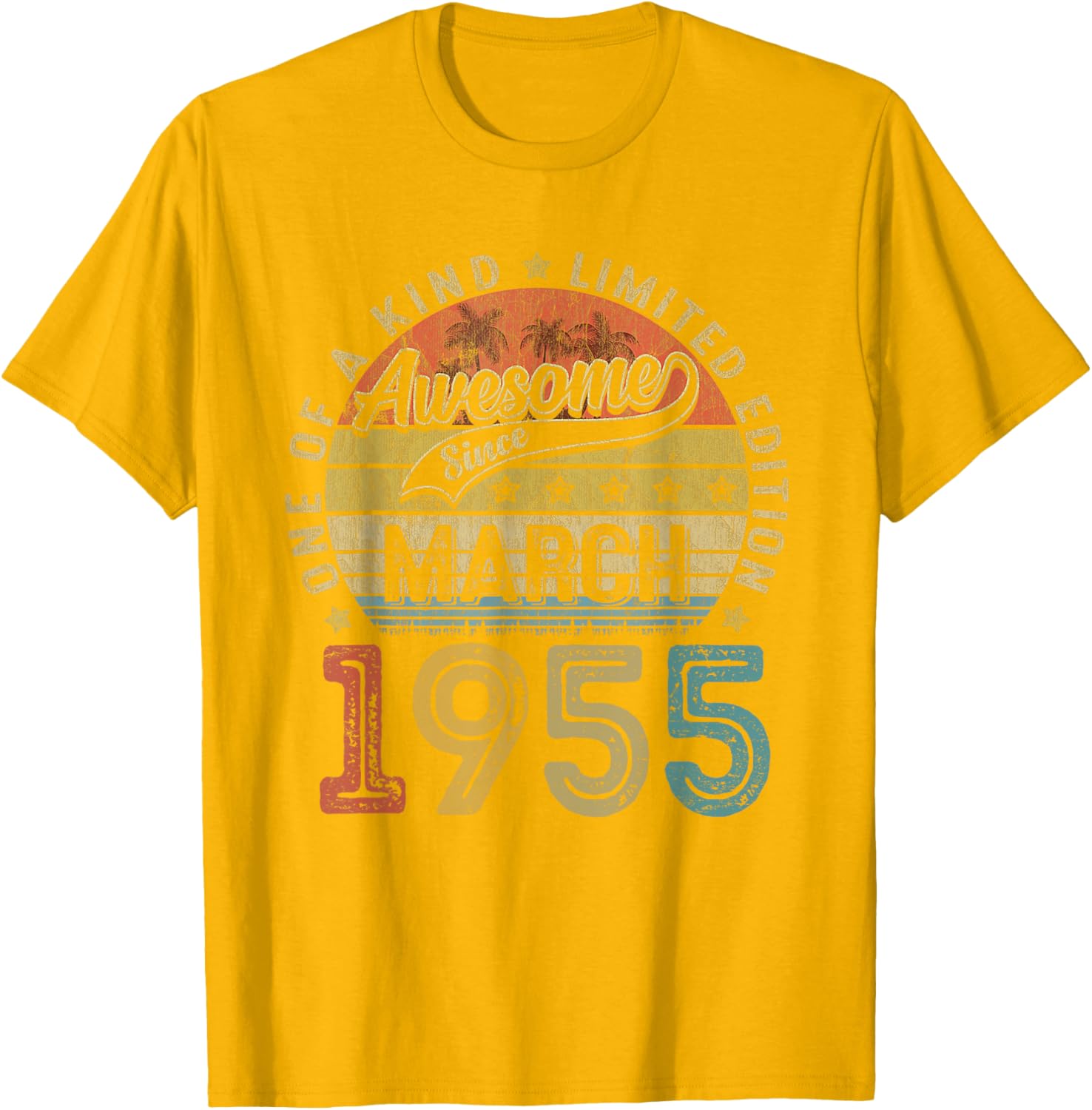 Funny 70th Birthday T-Shirt Vintage Retro March 1955 Gift for Him/Her - 26