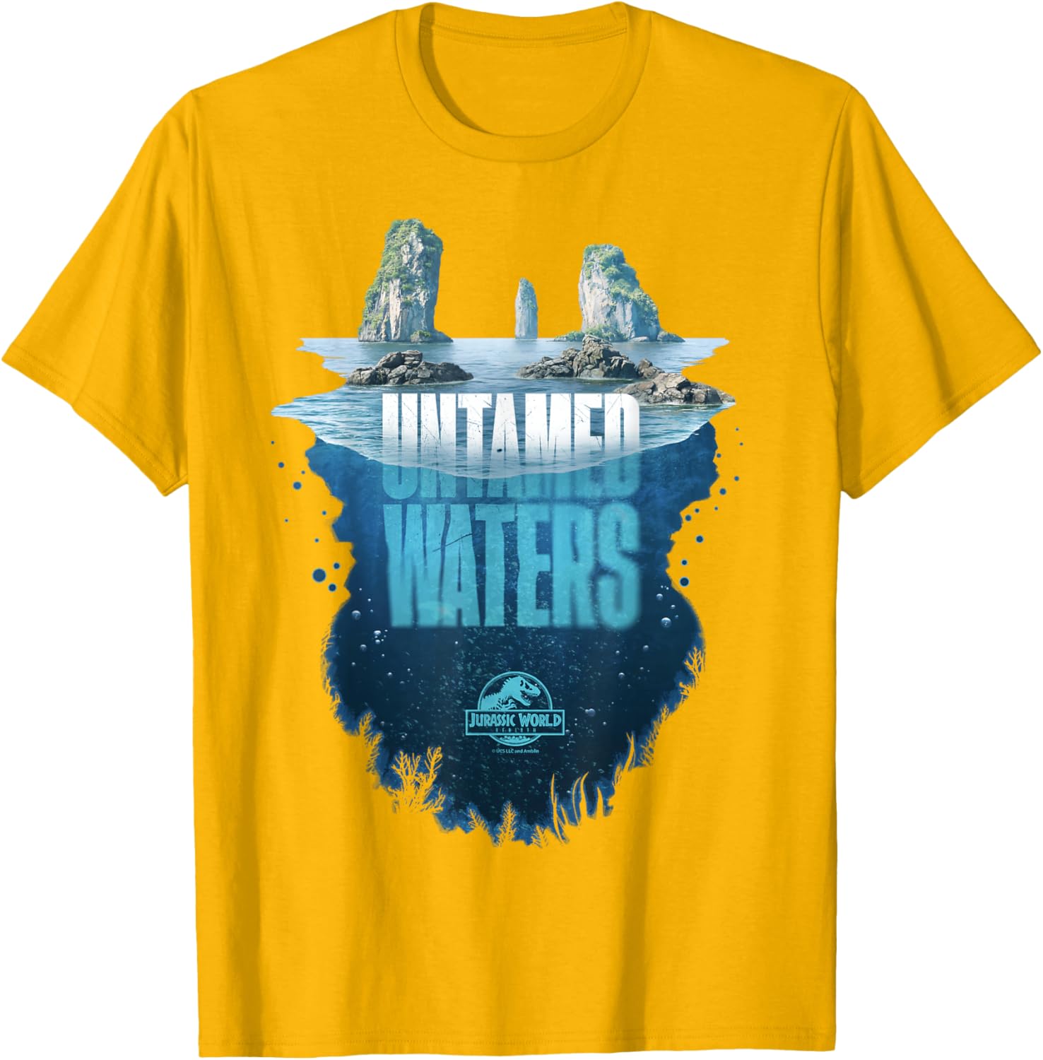Jurassic World Rebirth Untamed Waters Island T-Shirt for Dino Fans - 27