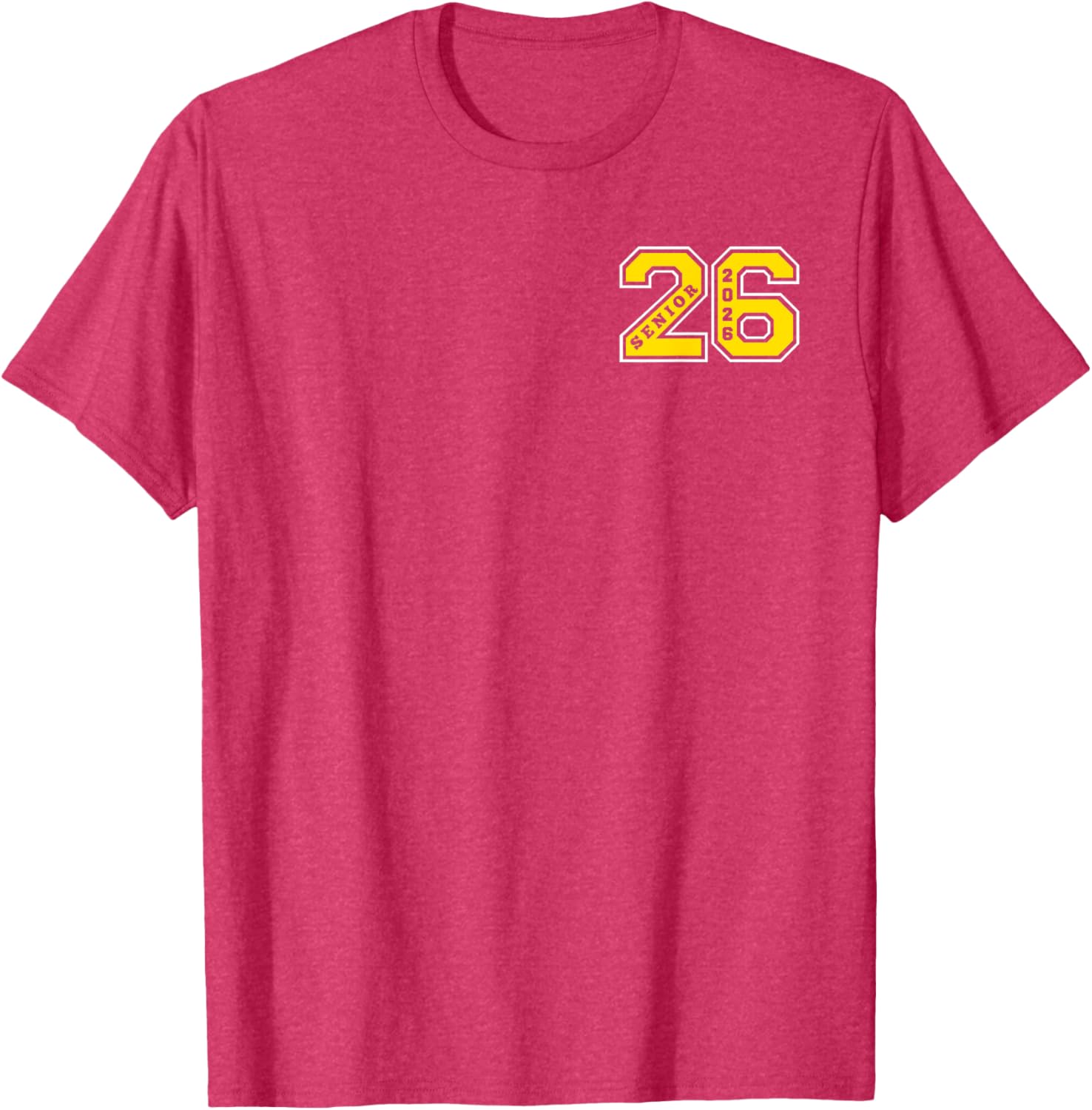 Gold Senior Class 26 T-Shirt Elite Wear for 2026 Graduation Celebration - 20