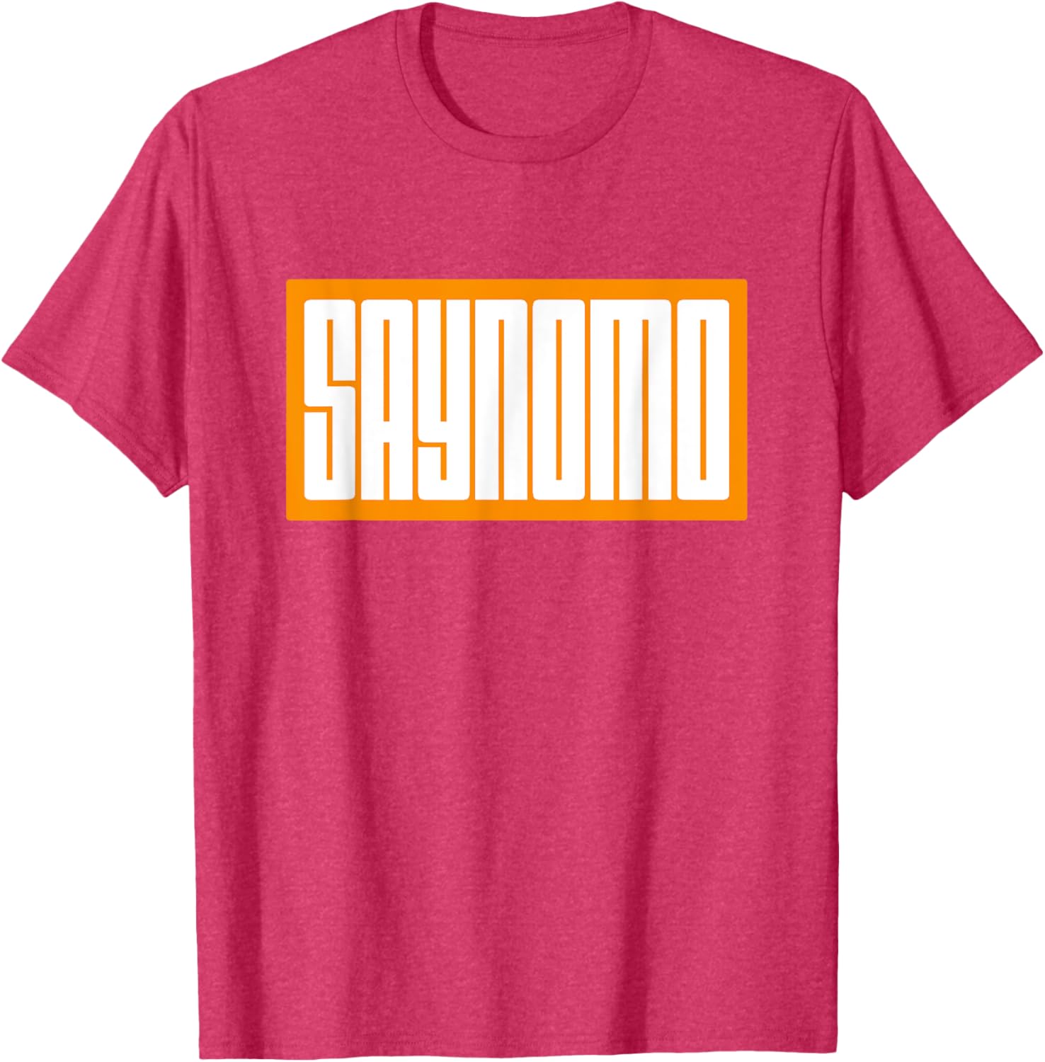 Trendy Orange SAYNOMO Graphic T-Shirt for Casual Fashion Lovers - 9
