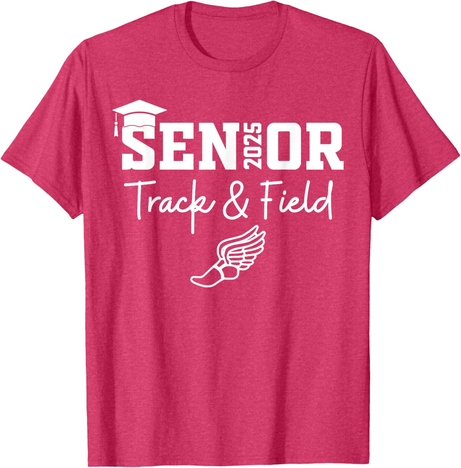 Track and Field Class of 2025 Graduation T-Shirt for Athletes - 11