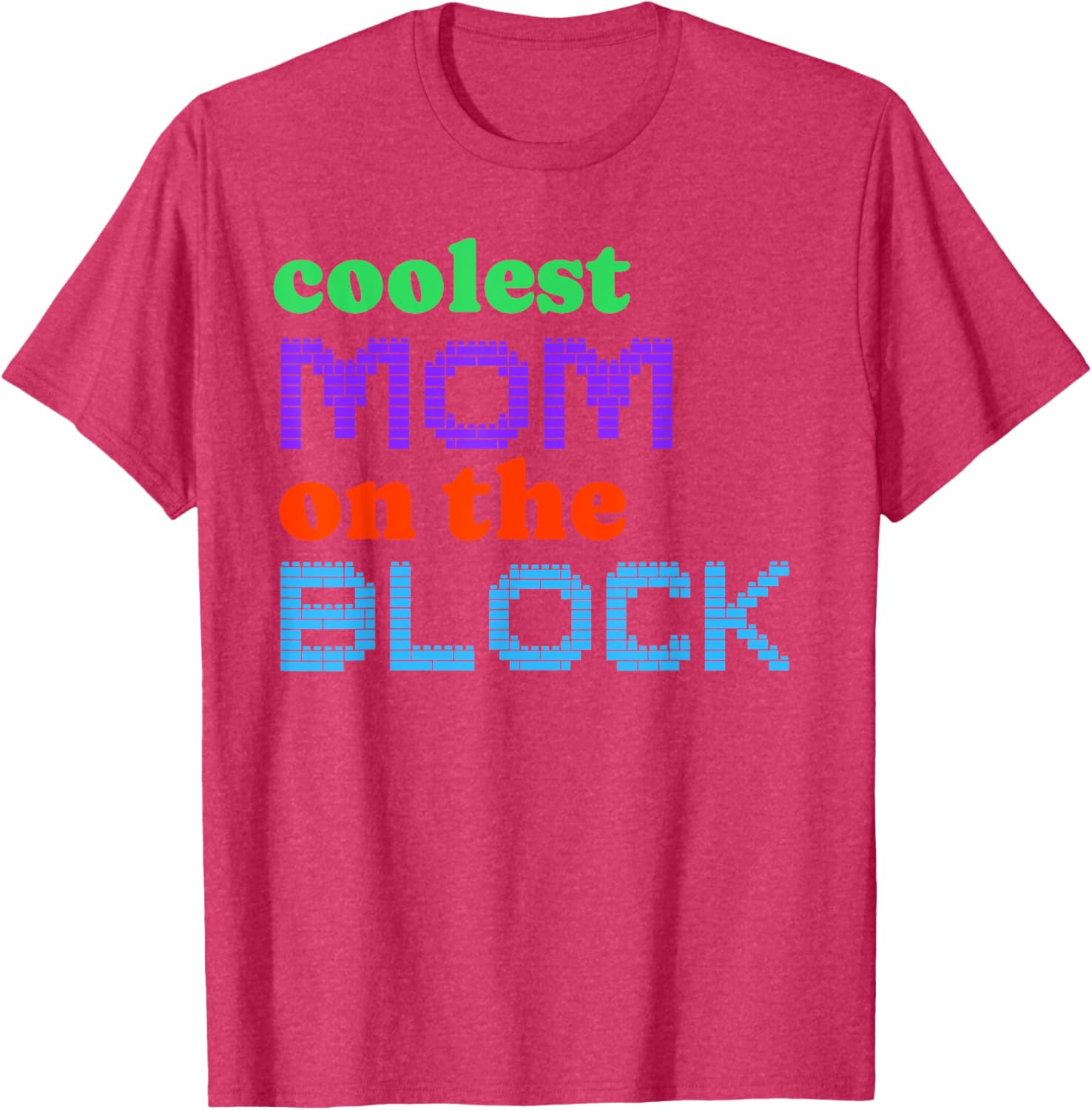 Mom Block Building Matching Brick Builder T-Shirt for Women - 12