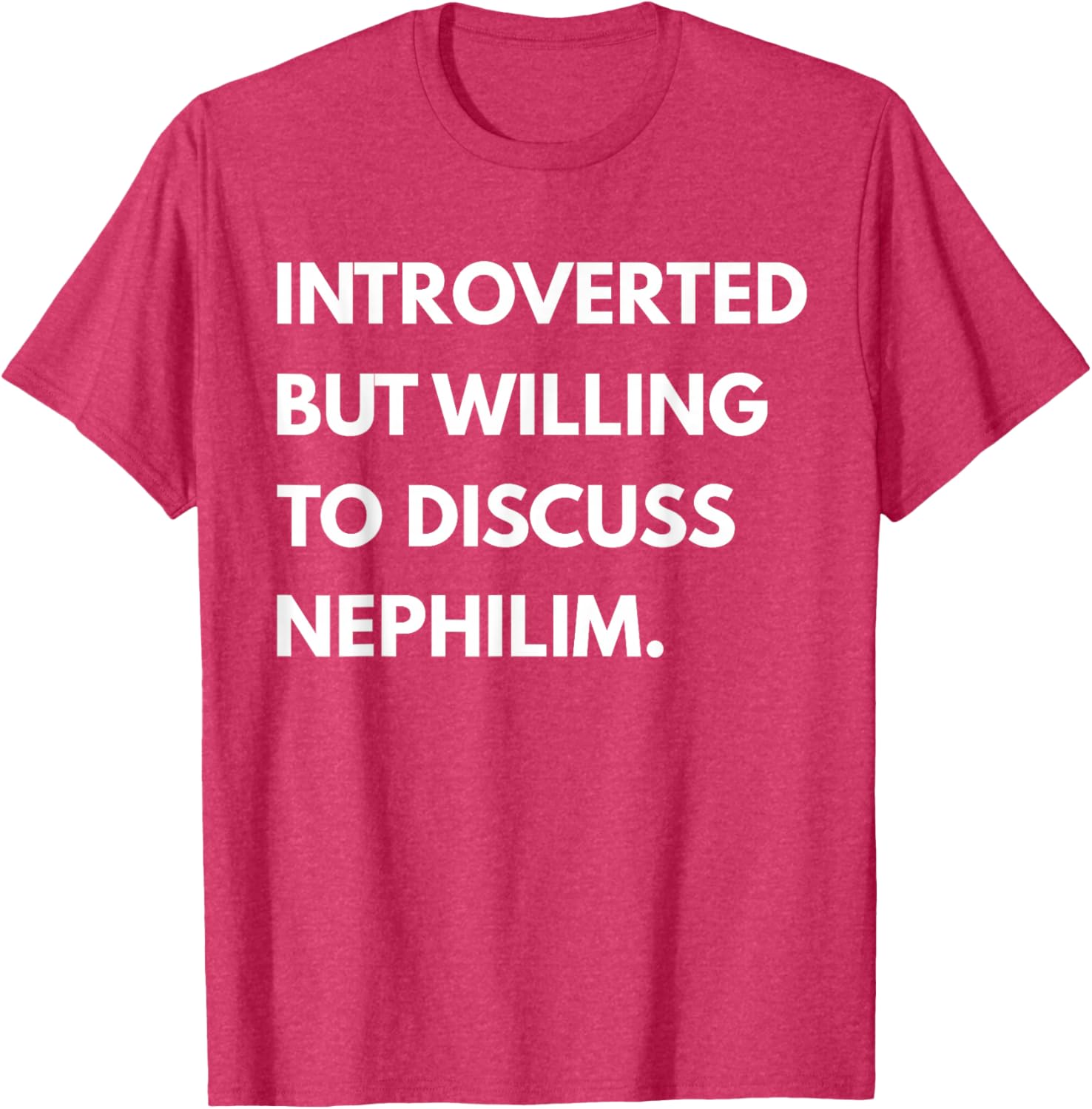 Introverted But Willing to Discuss Nephilim Unisex T-Shirt - Black, Short Sleeve - 2
