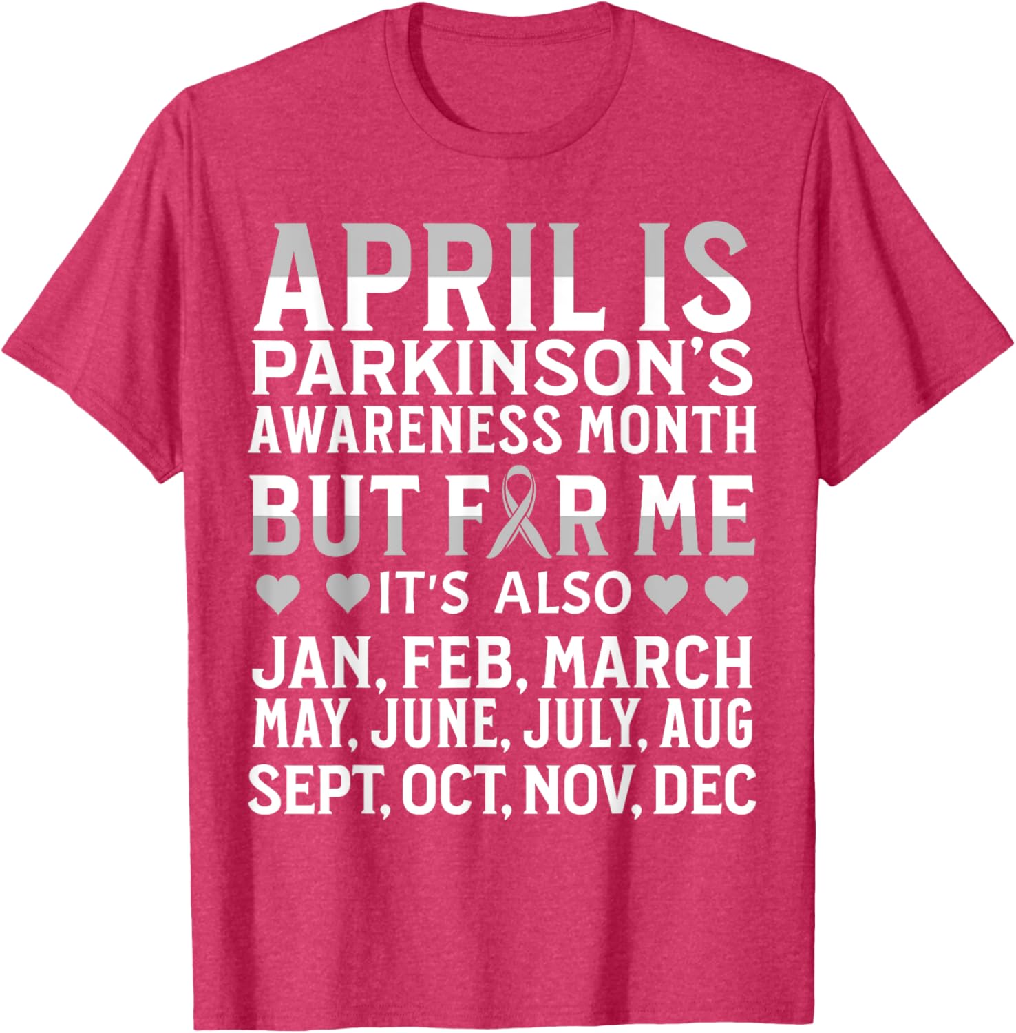 Support Parkinson's Awareness with Our April T-Shirt for Everyone - 23