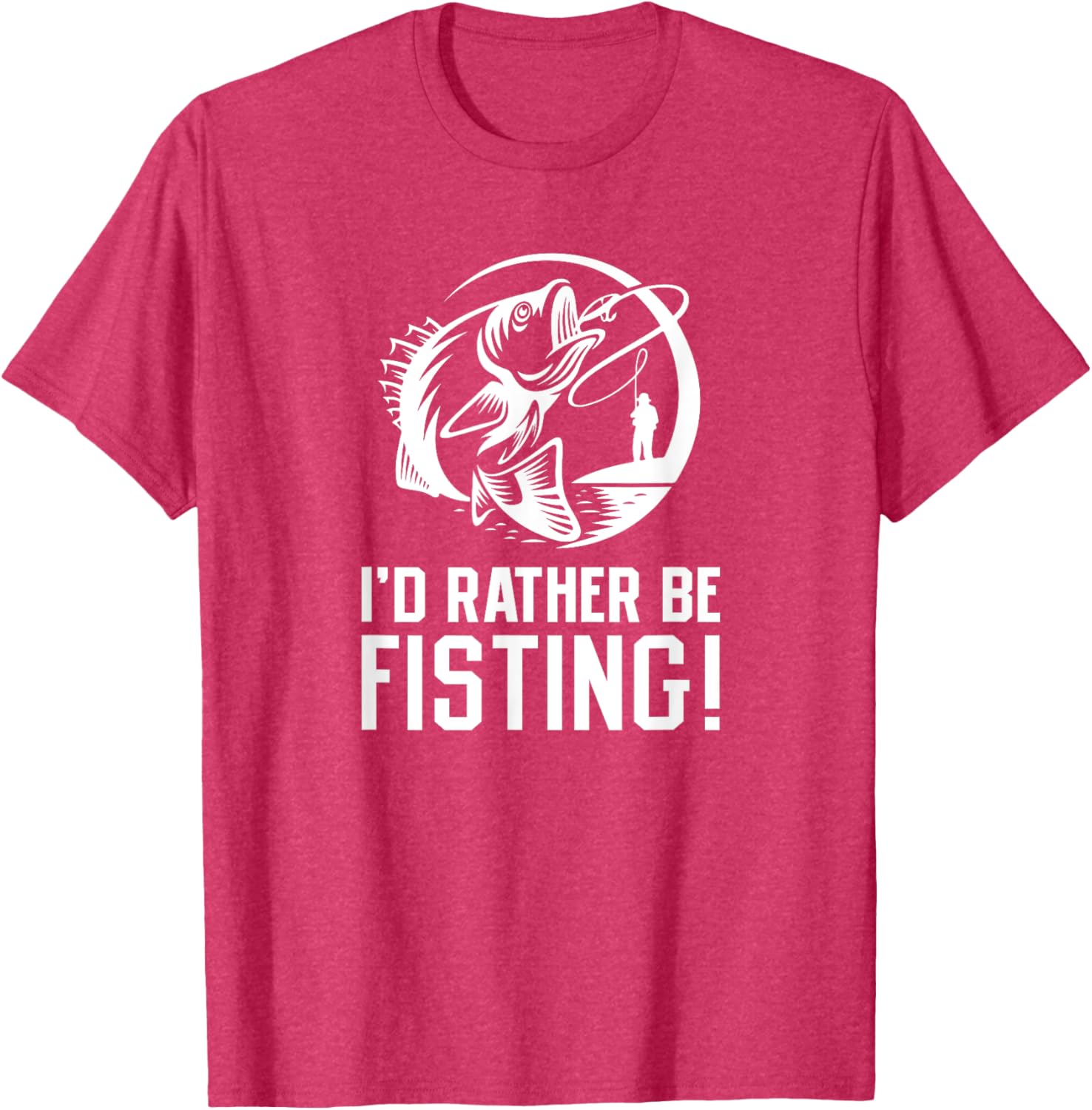 I'd Rather Be Fisting Funny Graphic T-Shirt for Casual Wear - 16